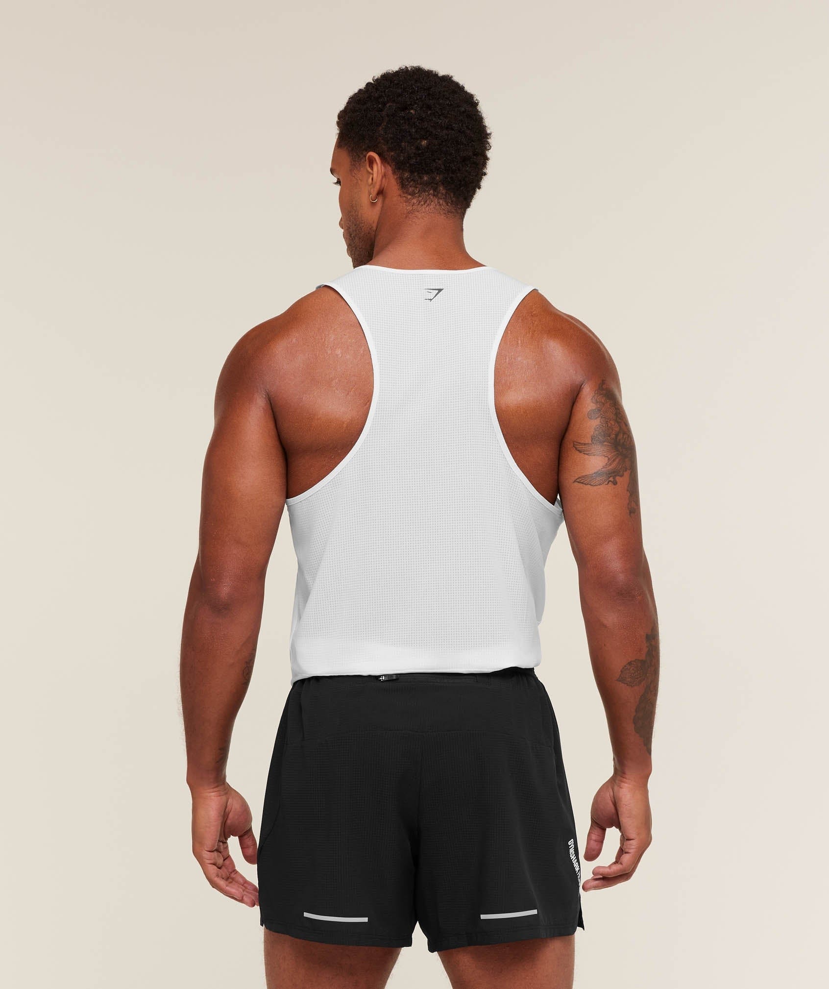 Gymshark Running Tank - White