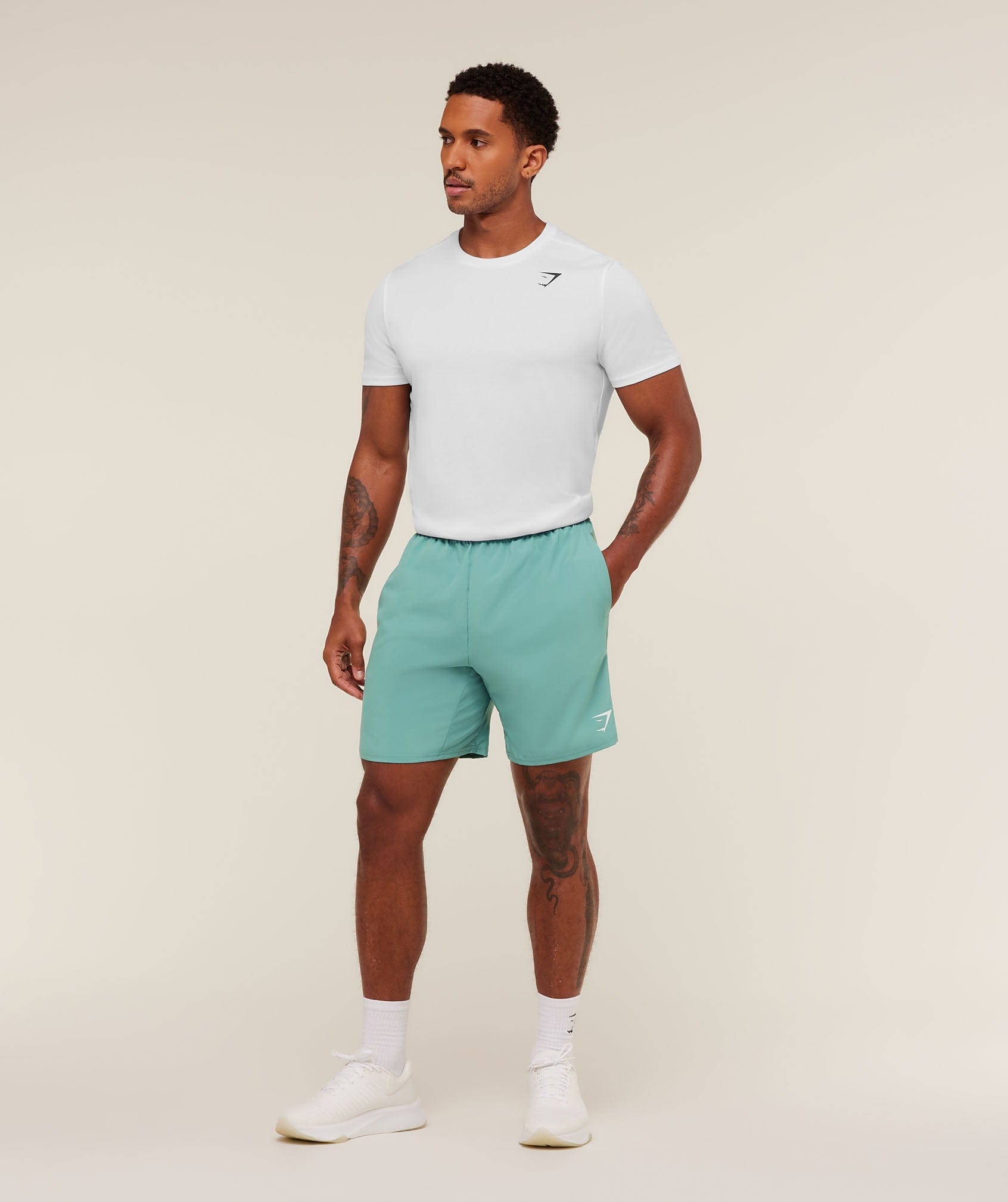 Gymshark Arrival 7" Shorts - Muted Teal