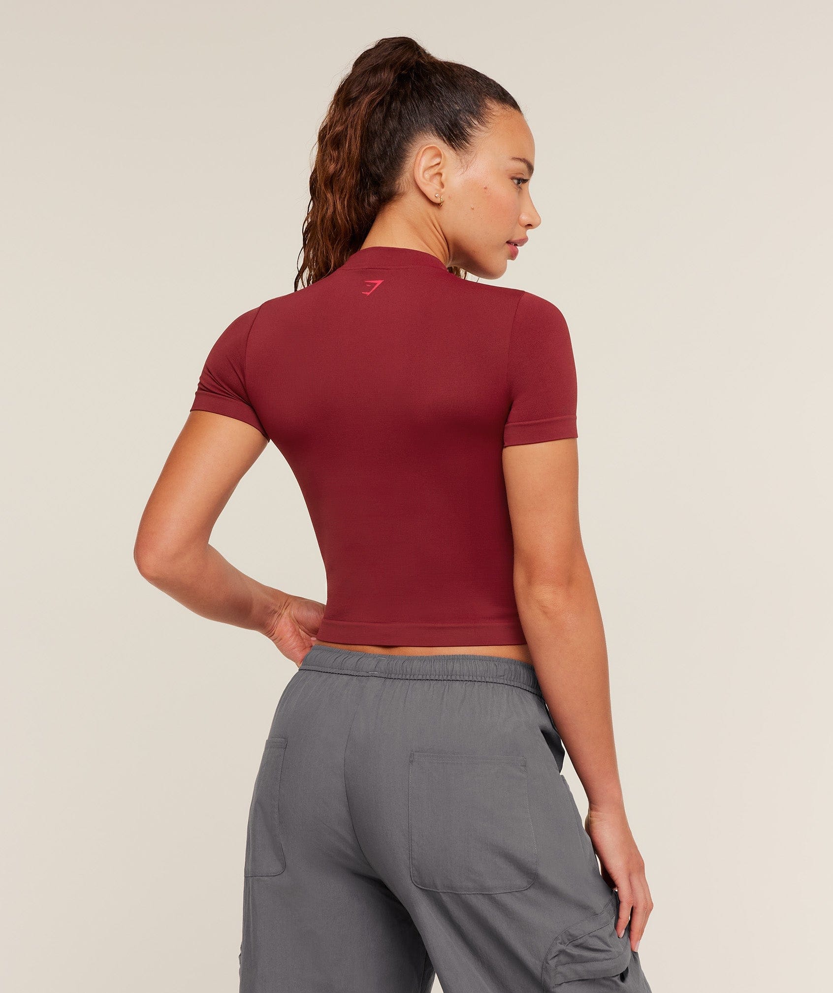 Gymshark Heavy Duty Seamless T-Shirt - Sets Red