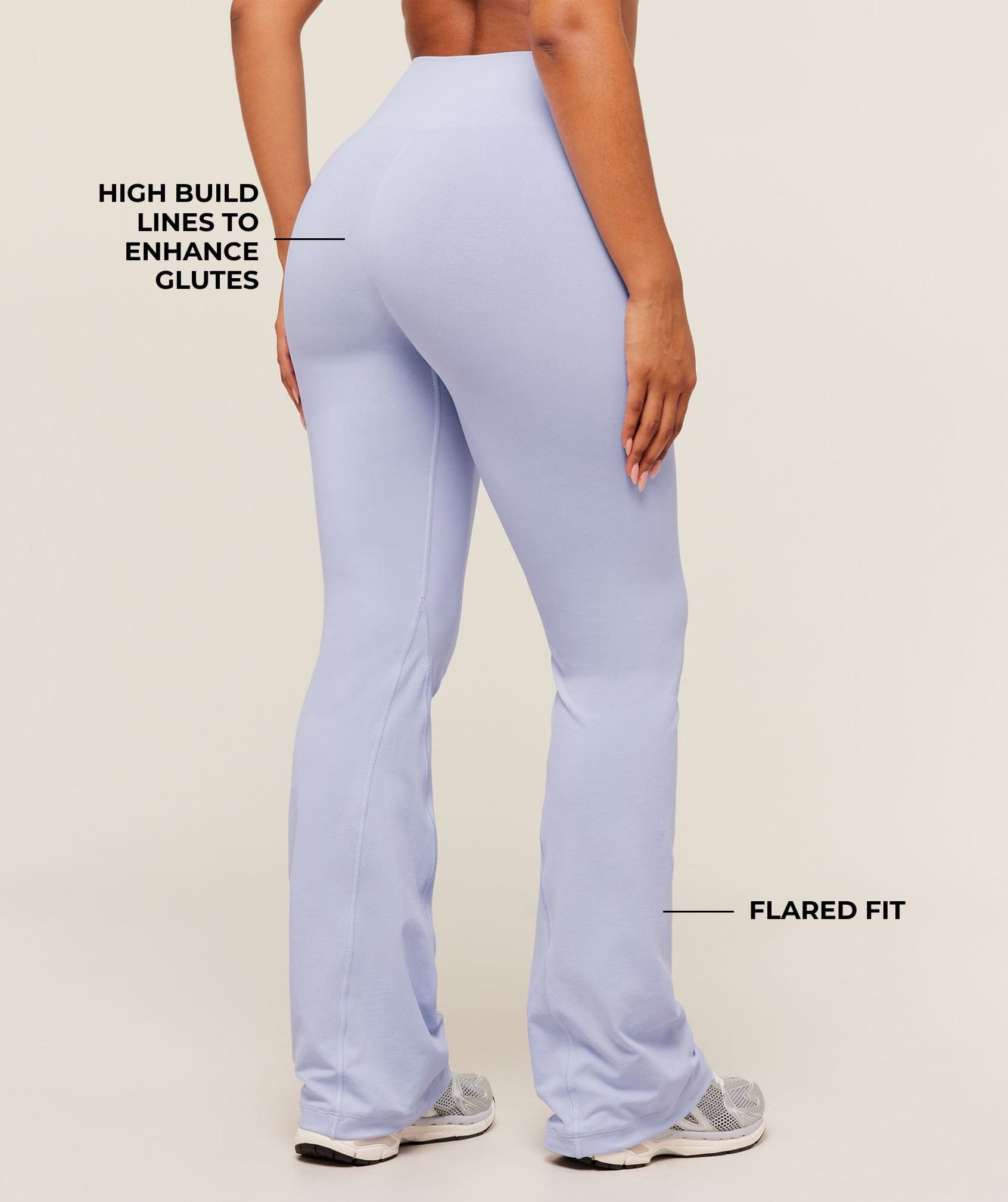 Gymshark Soft Sculpt Flared Leggings - Peri Blue
