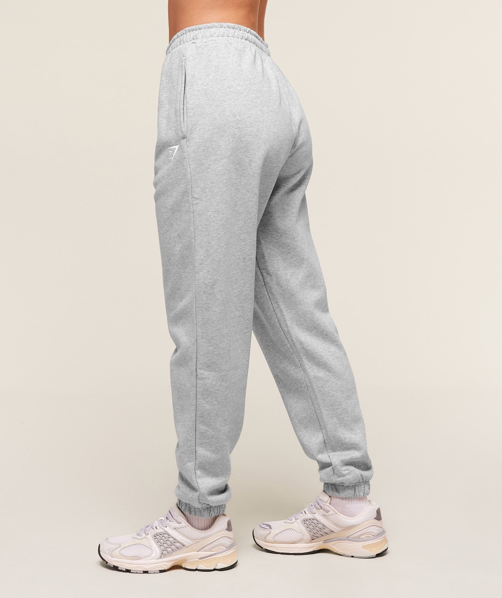 Gymshark Training Fleece Joggers - Light Grey Core Marl