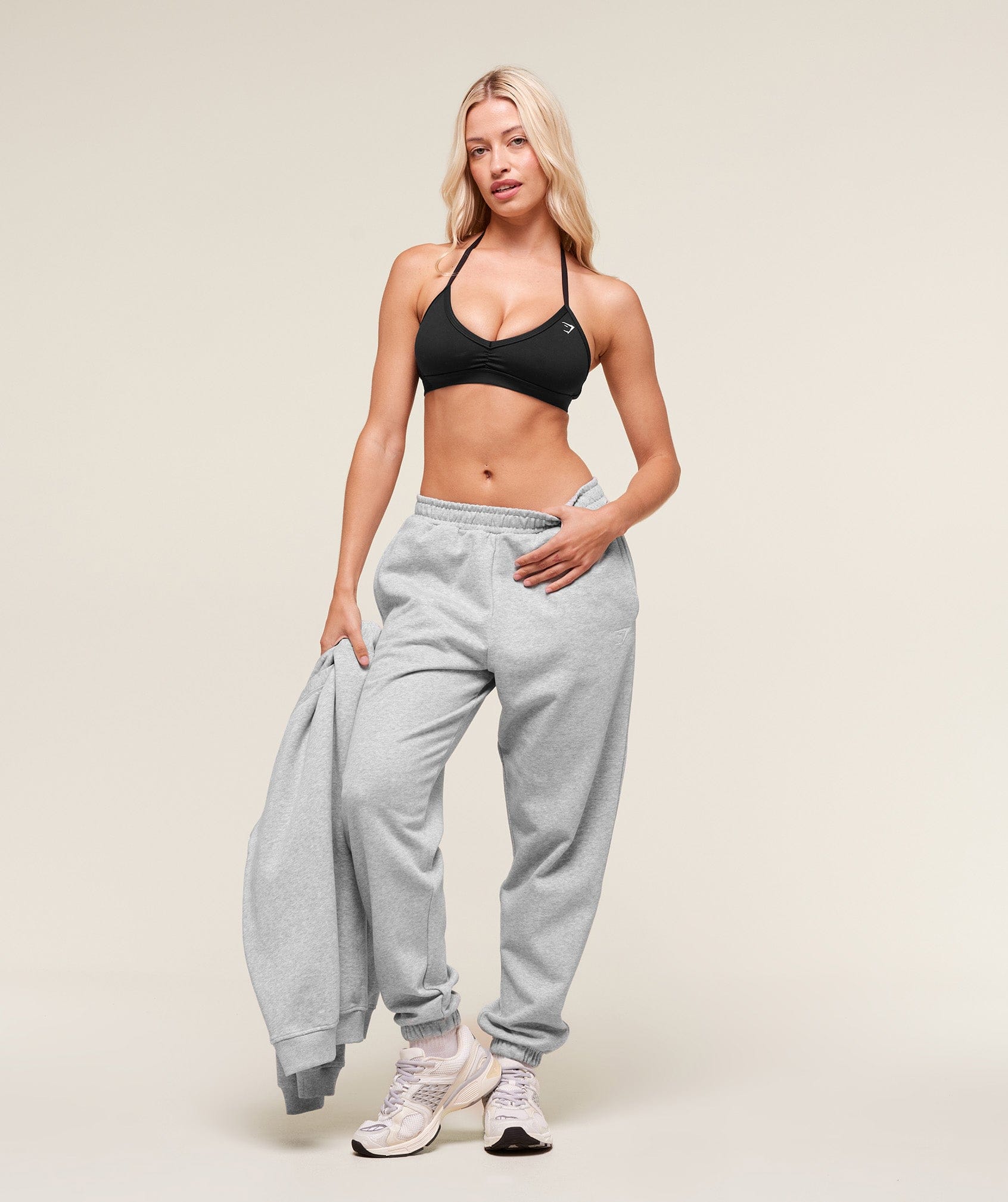 Gymshark Training Fleece Joggers - Light Grey Core Marl