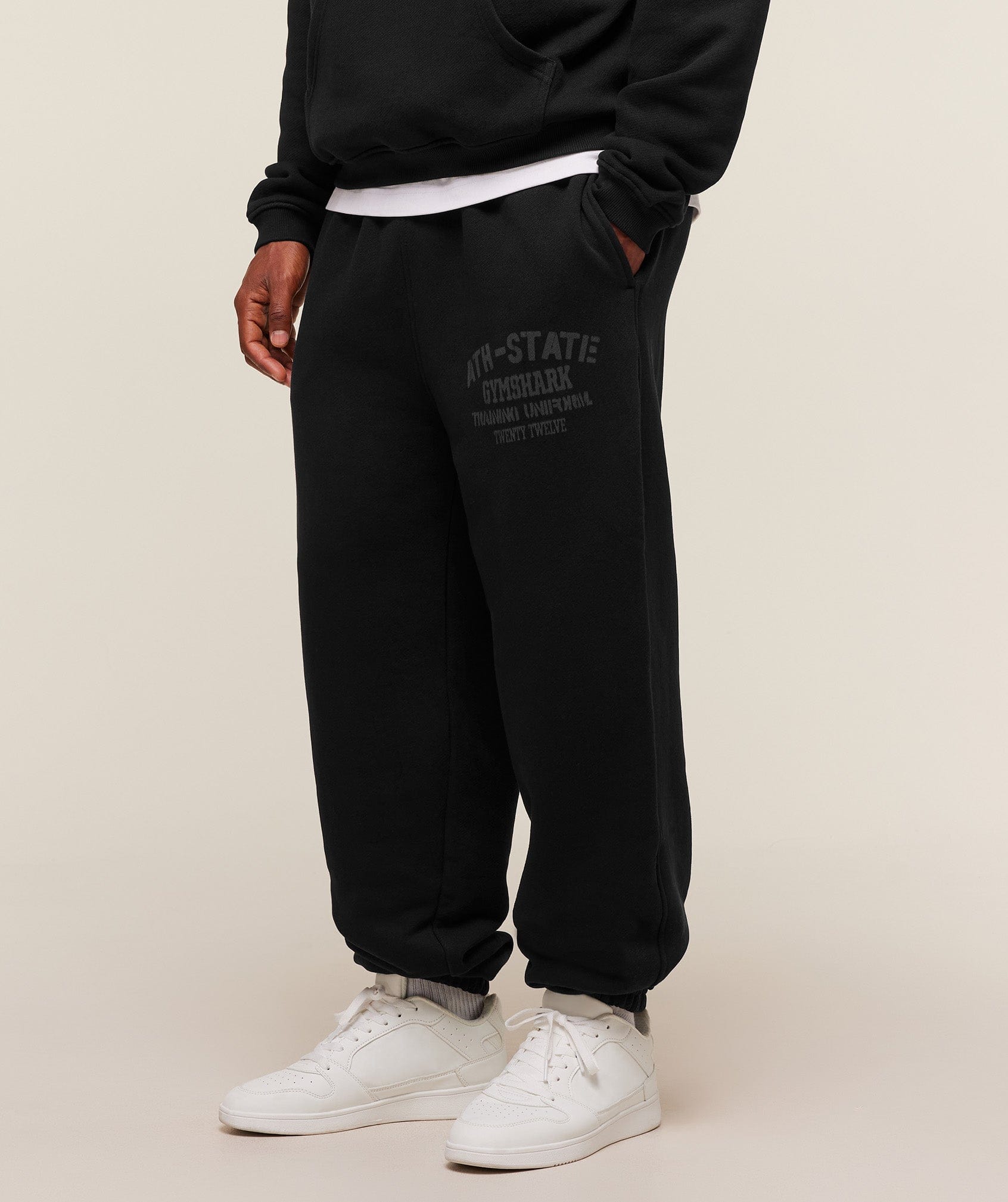 Gymshark Collegiate Joggers - Black