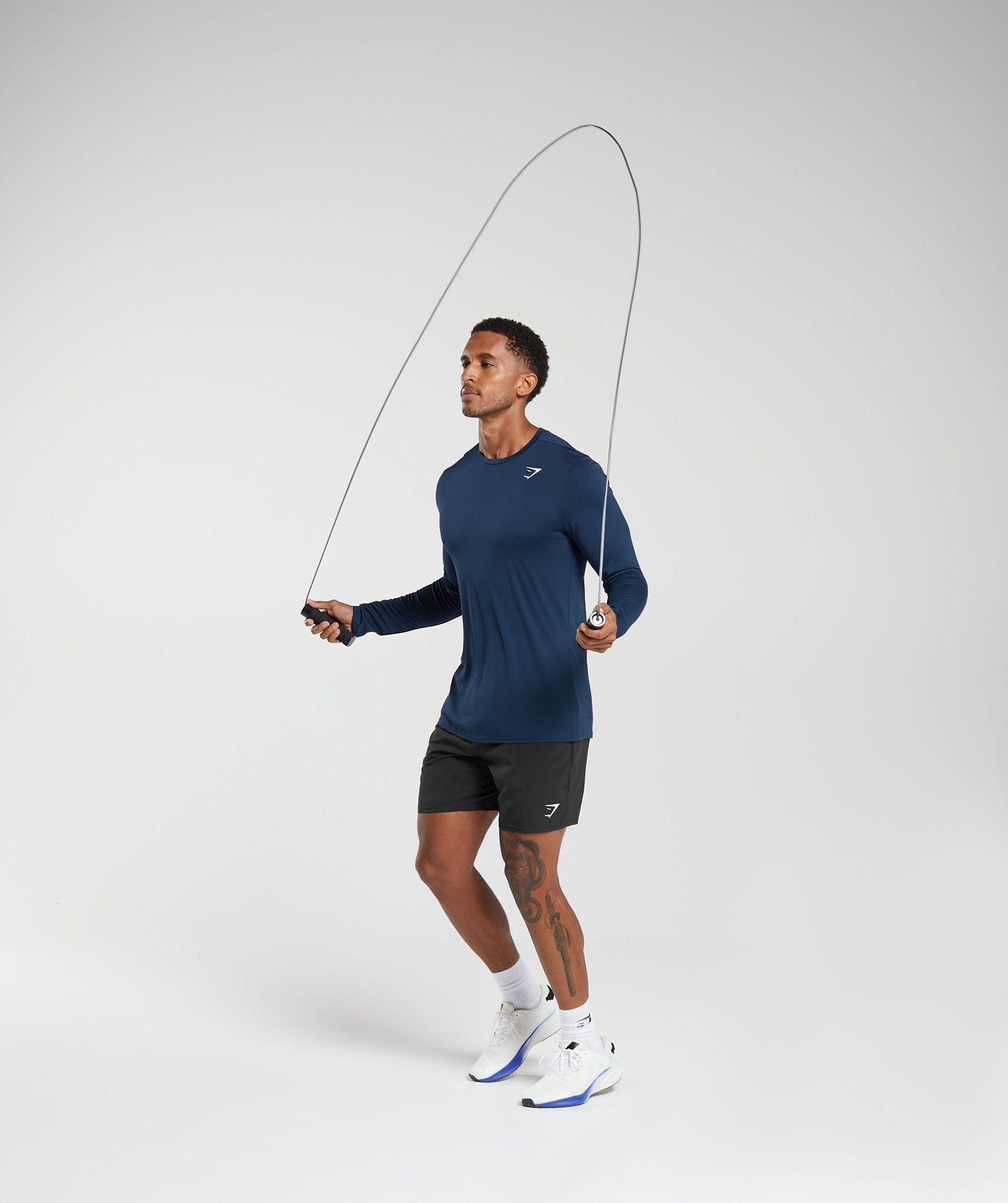 Gymshark Arrival Long Sleeve T-Shirt - Navy