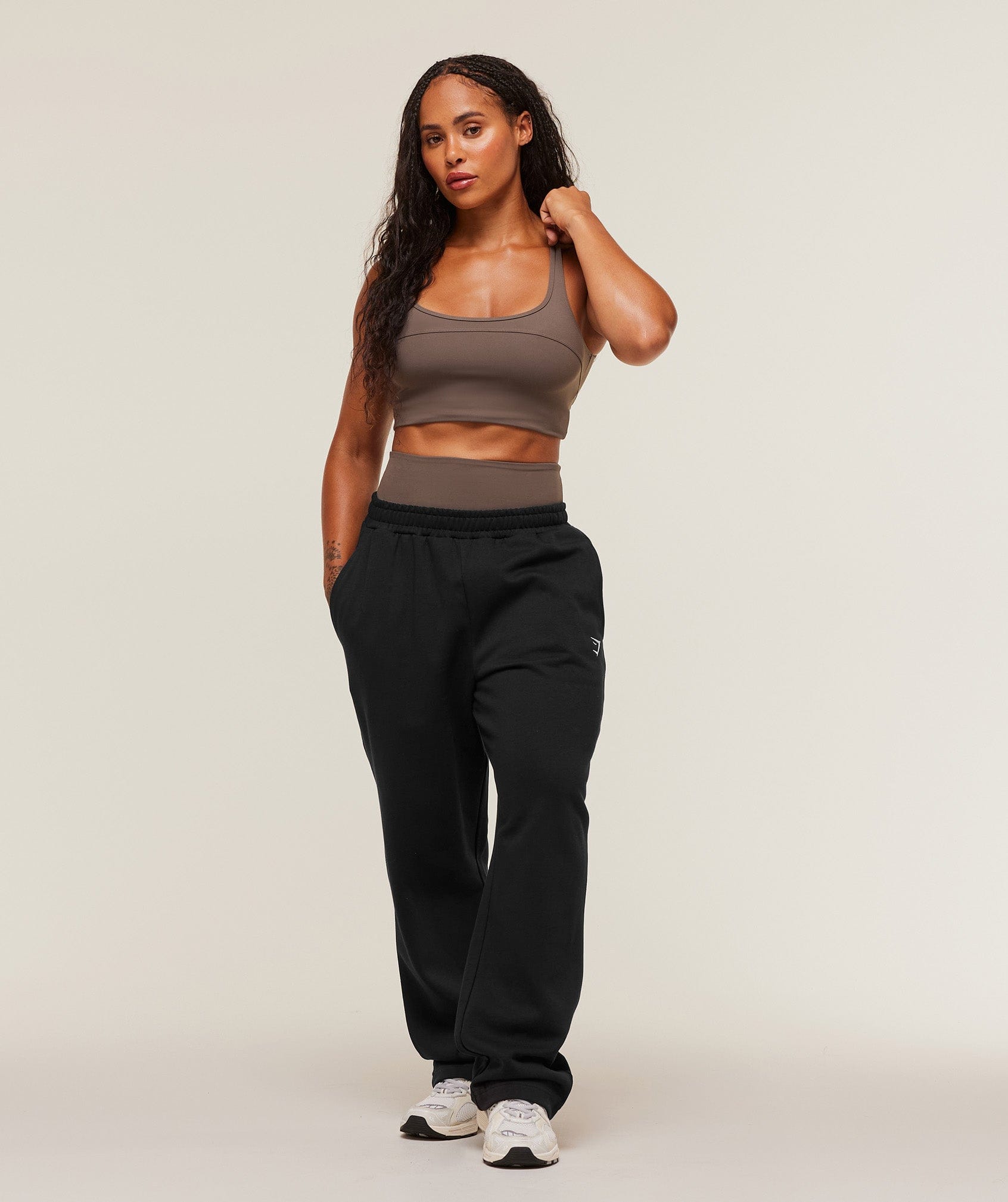 Gymshark Training Fleece Straight Leg Short Pant - Black