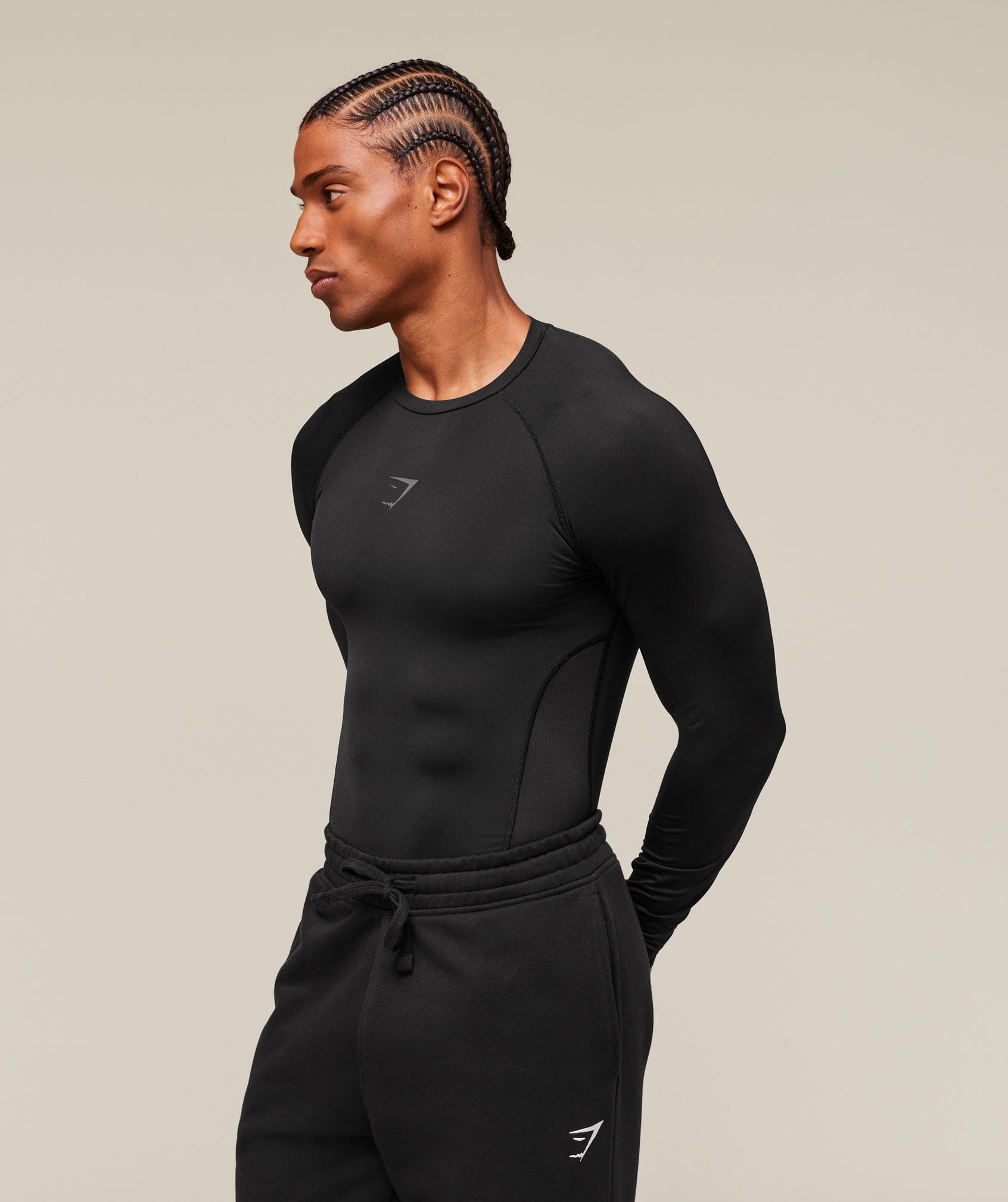 Gymshark Element Baselayer Long Sleeve T-Shirt - Black
