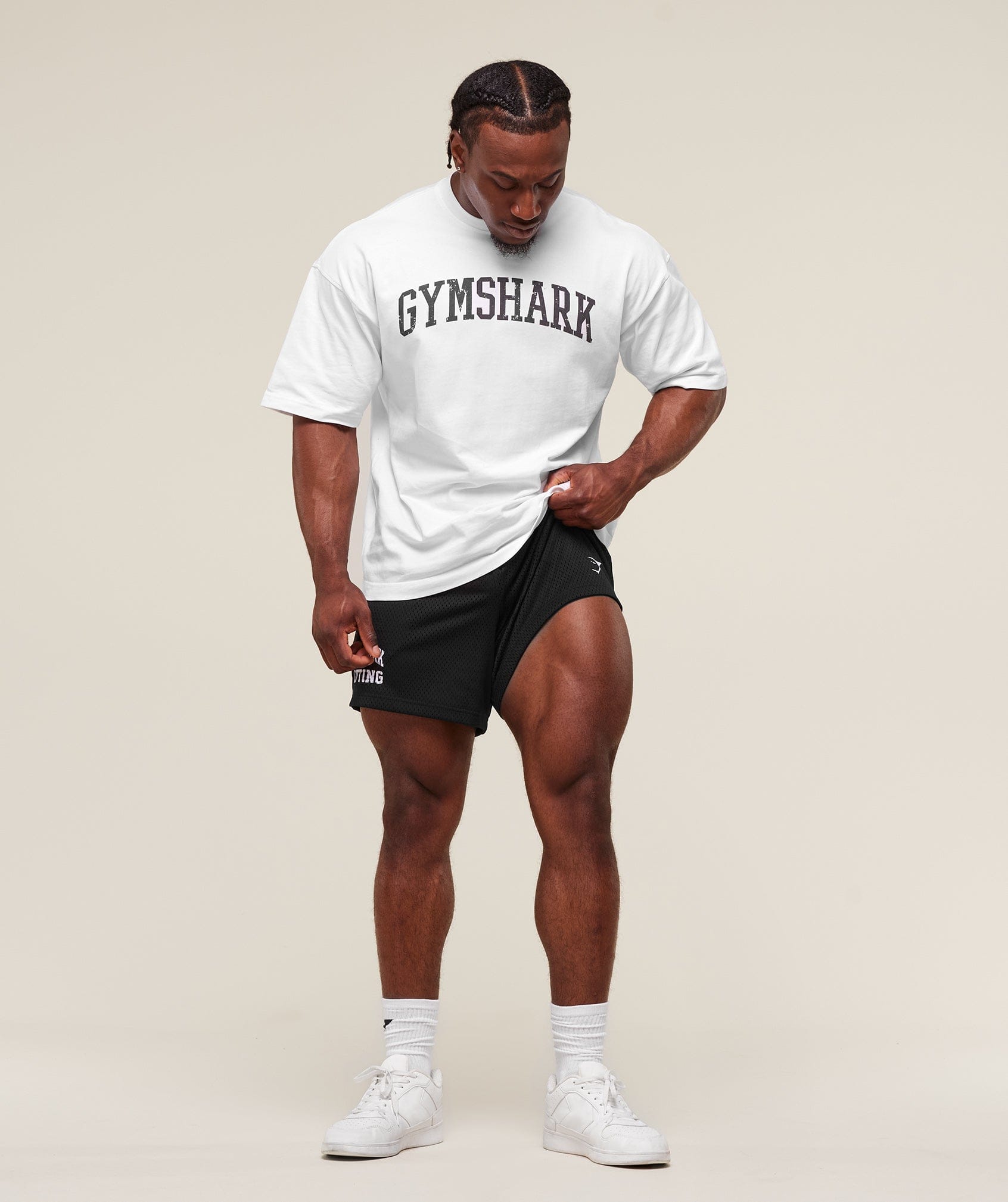 Gymshark Lifting Mesh 5" Shorts - Black