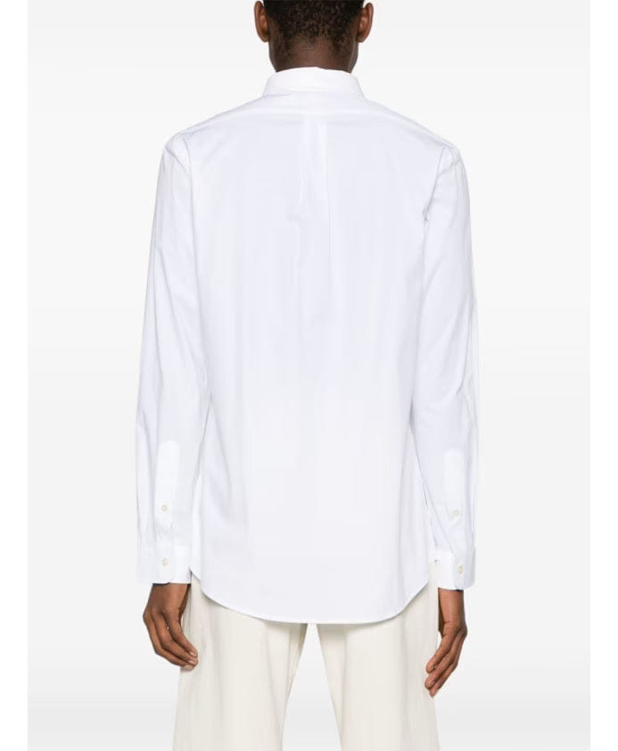 Polo Ralph Lauren White Shirt with Blue Logo