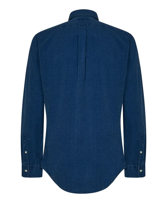 Polo Ralph Lauren Button-Down Collar Shirt with Striped Pattern