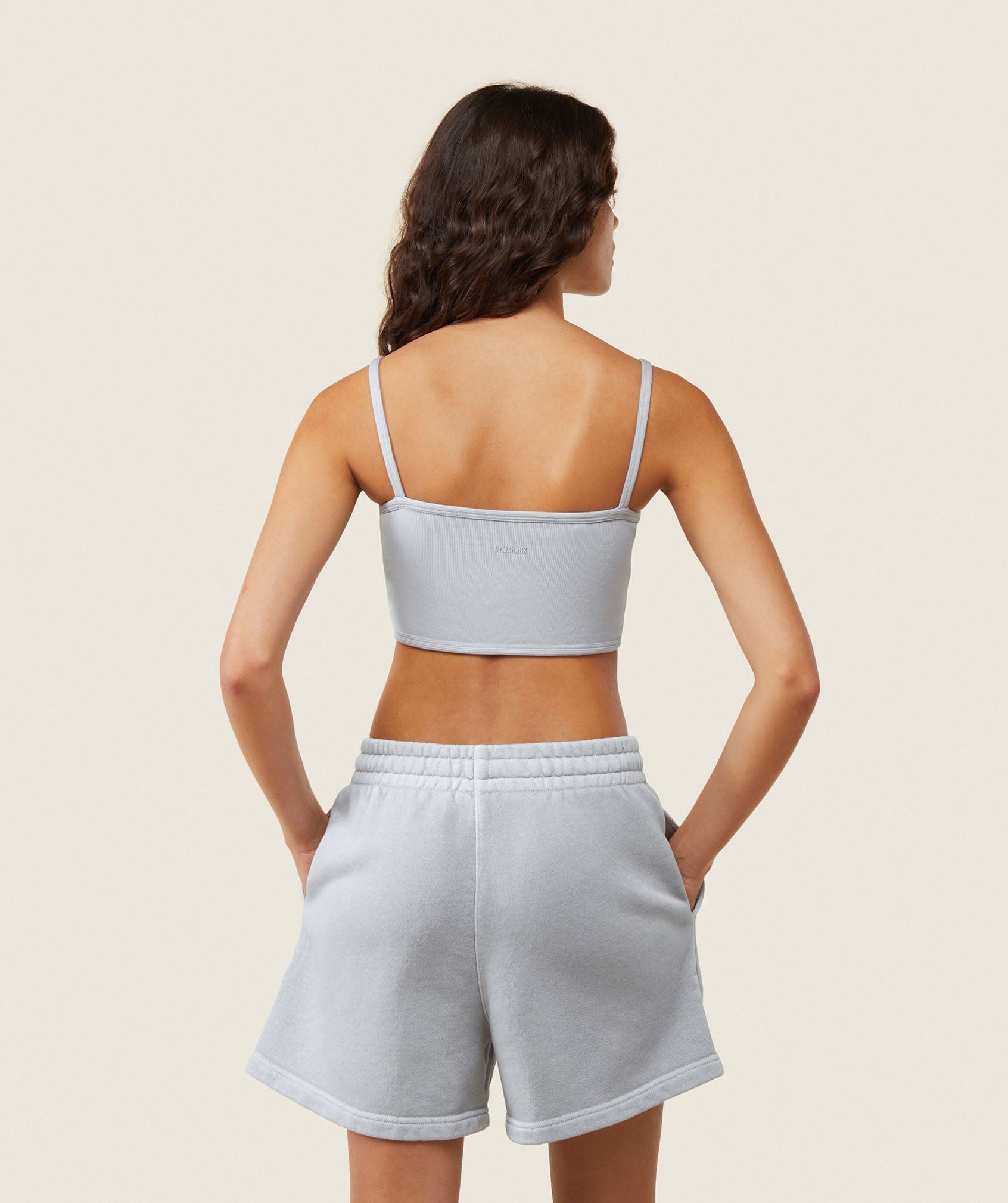 Gymshark everywear Ribbed Bandeau Bra - Ice Grey