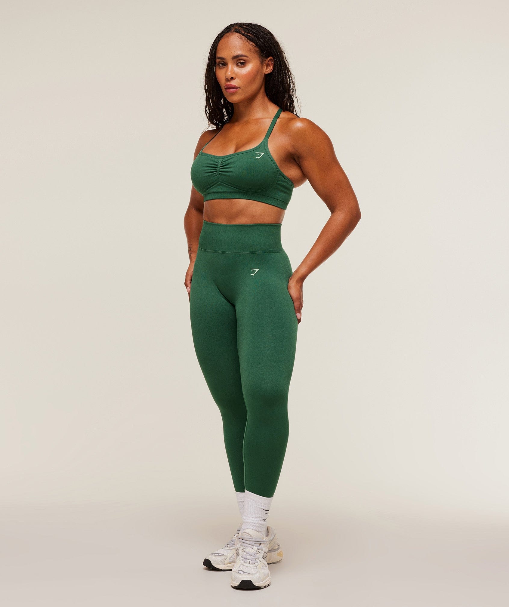Gymshark Lift Seamless Sports Bra - Lift Green/Lift Green Marl