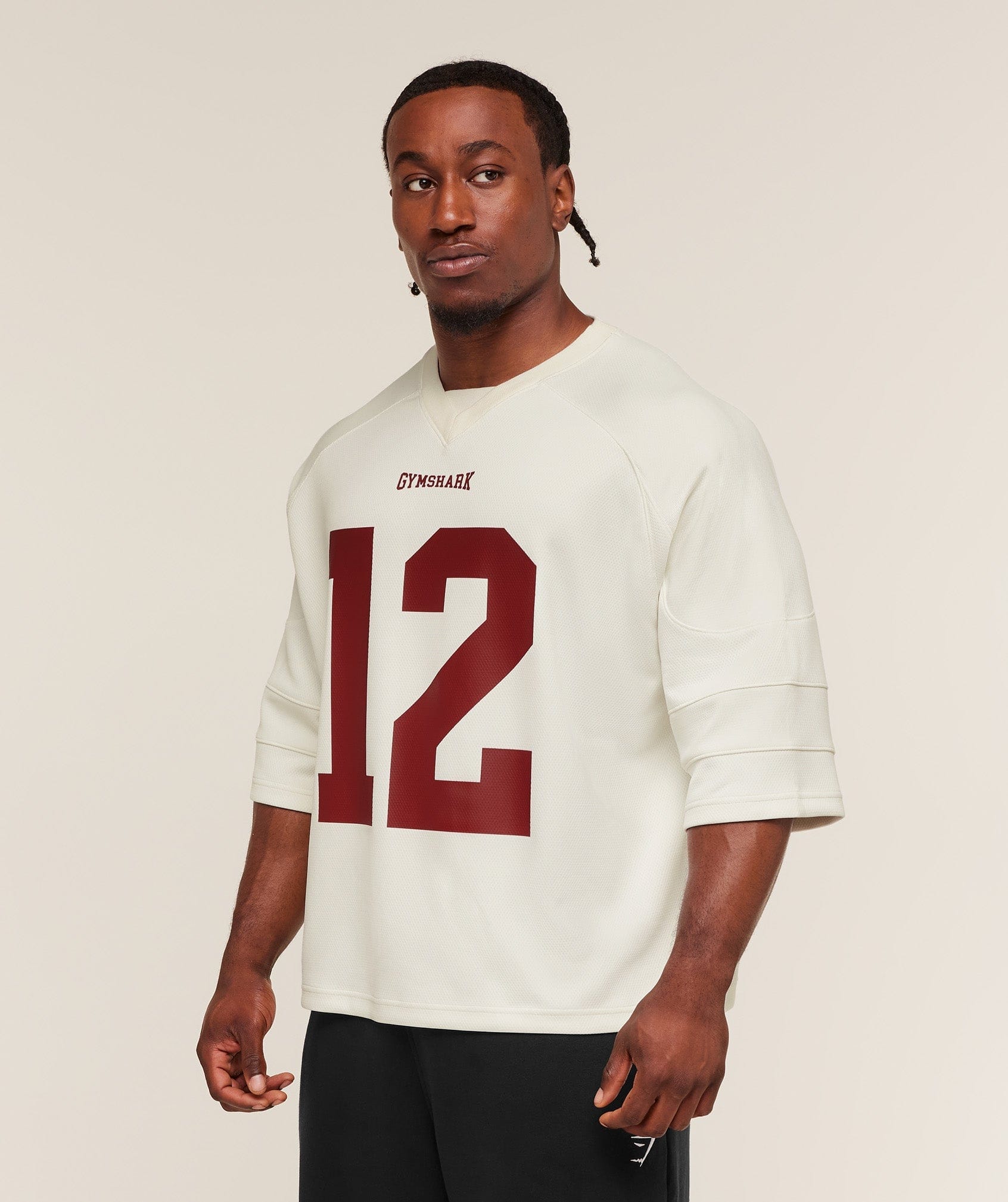 Gymshark American Football Jersey - Soft White