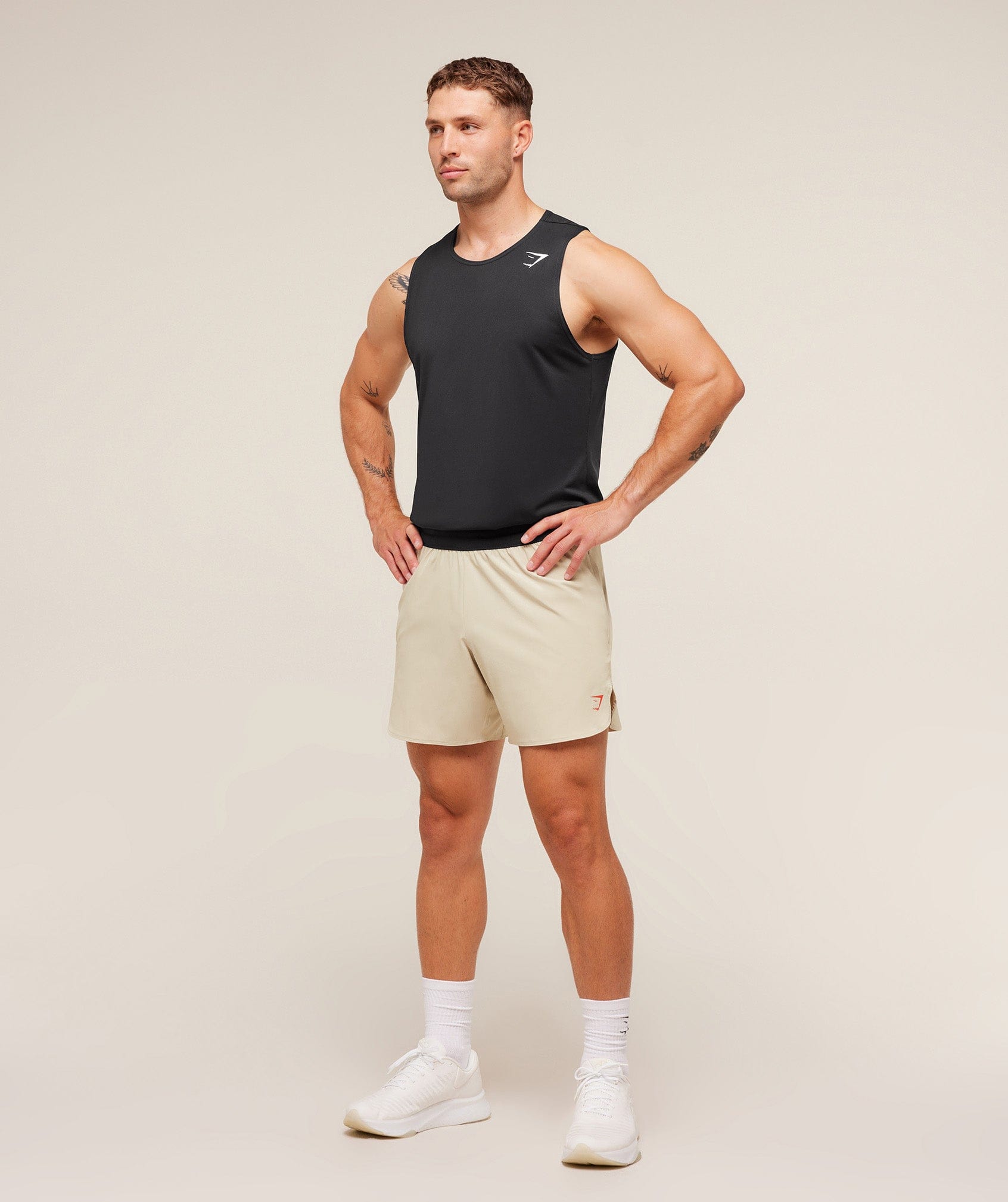 Gymshark Fit Repeat 6" Shorts - Pebble Grey