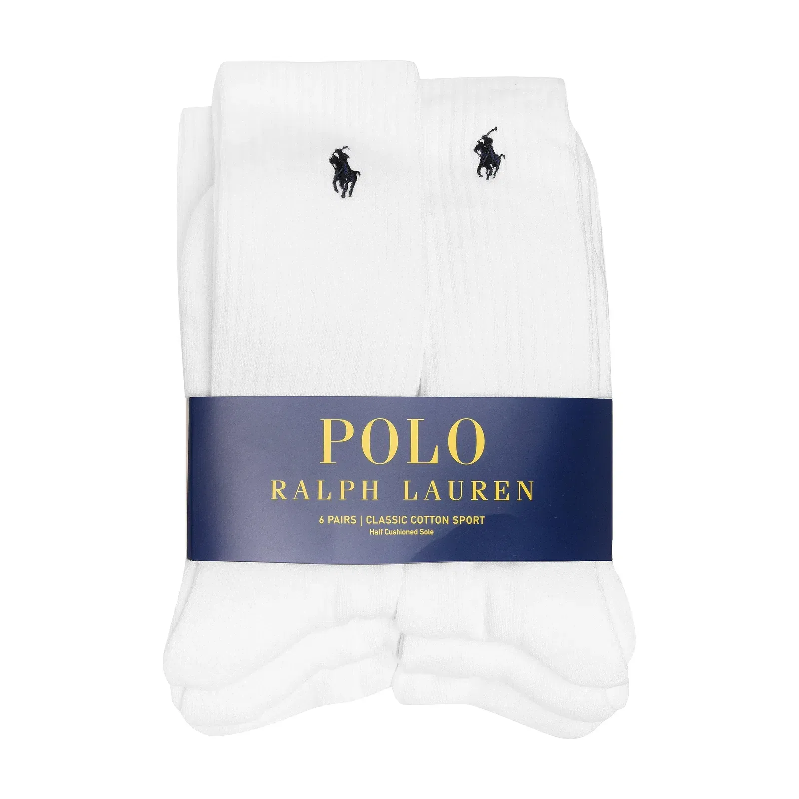 6 Pack Crew Socks