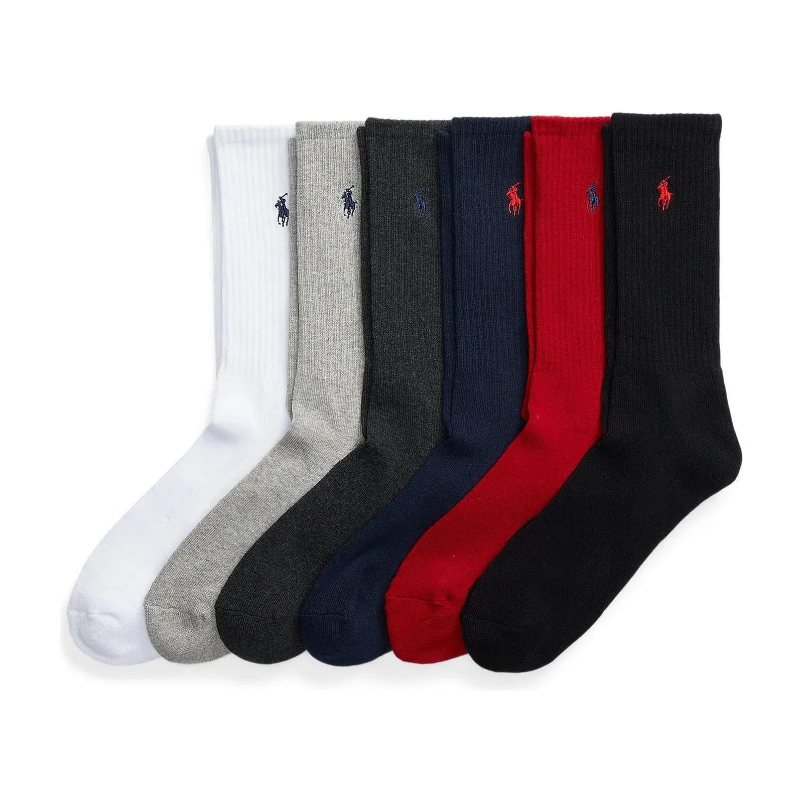 6 Pack Crew Socks