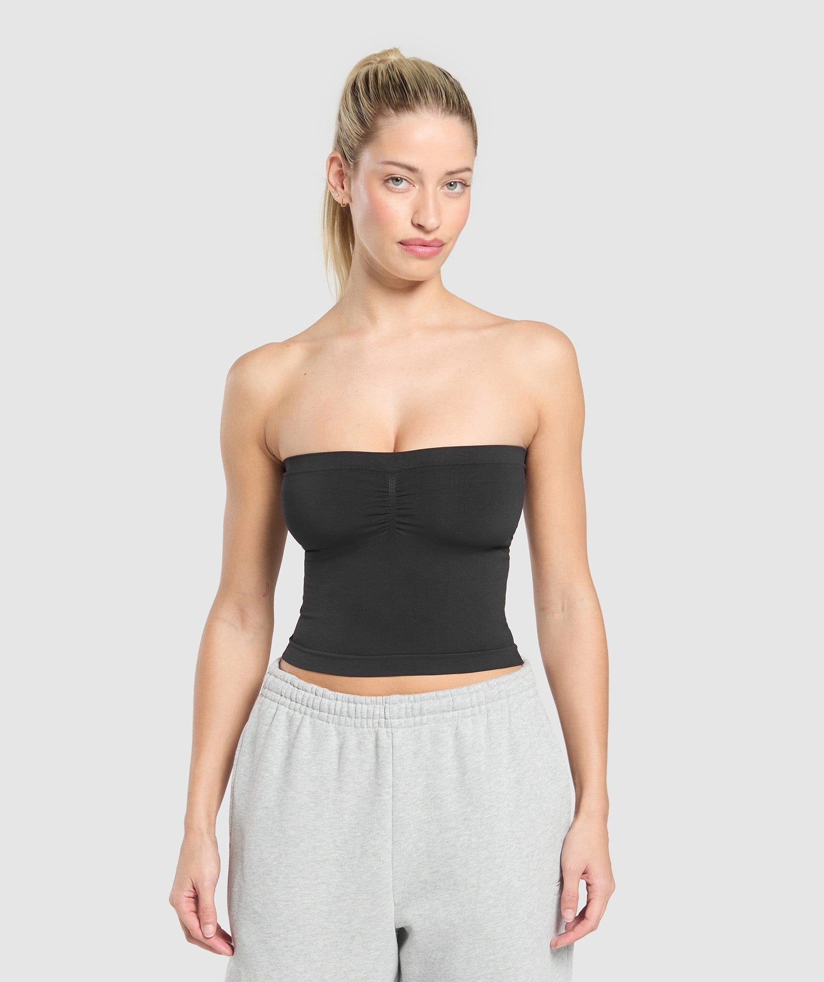 Gymshark Everyday Seamless Midi Tube Top - Black