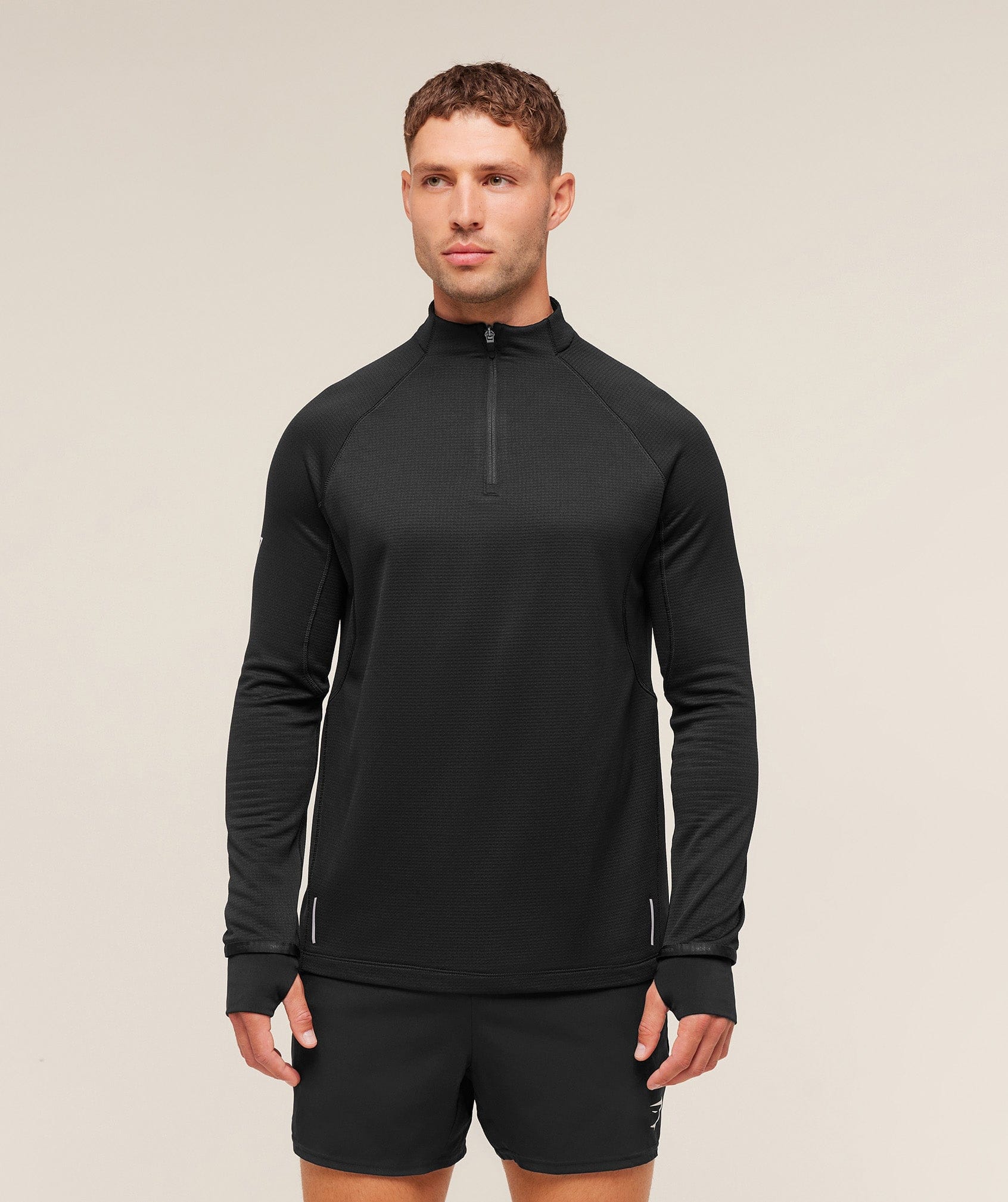 Gymshark Running 1/4 Zip - Black