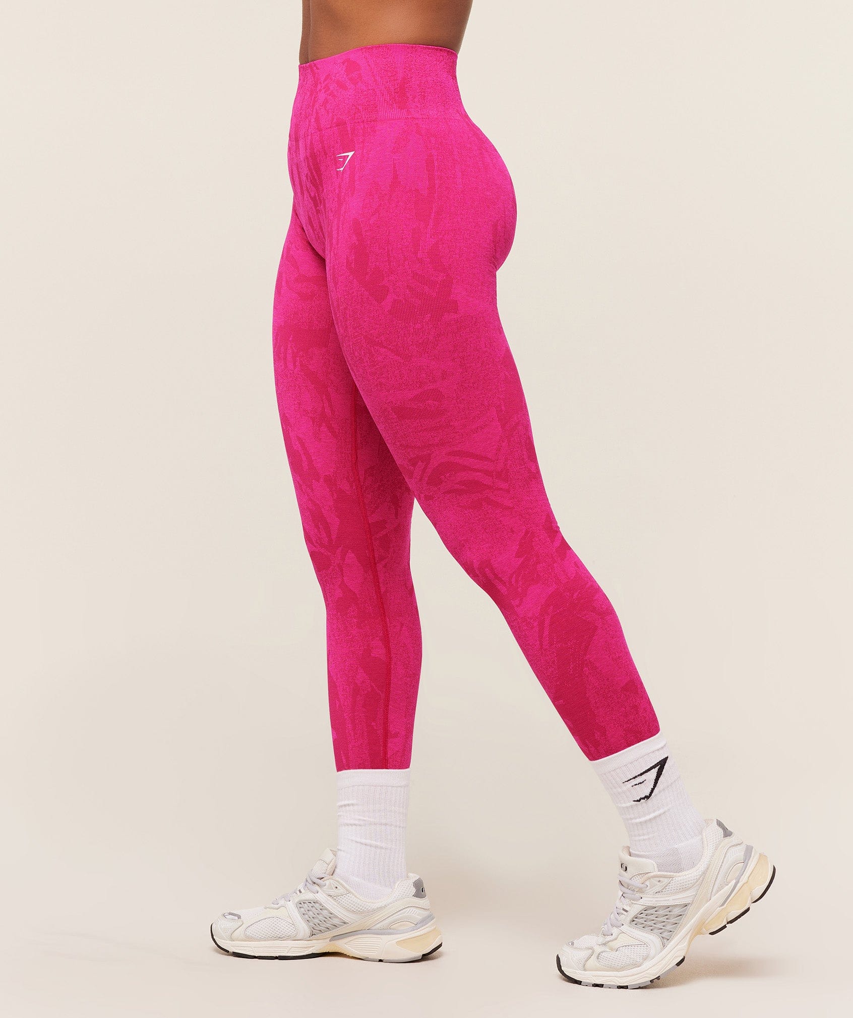 Gymshark Adapt Camo Seamless Leggings - Build Pink/Energy Pink