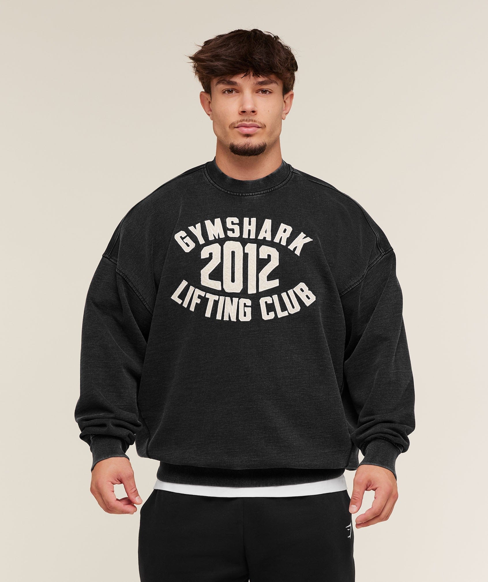 Gymshark 2012 Lifting Club Crew - Black