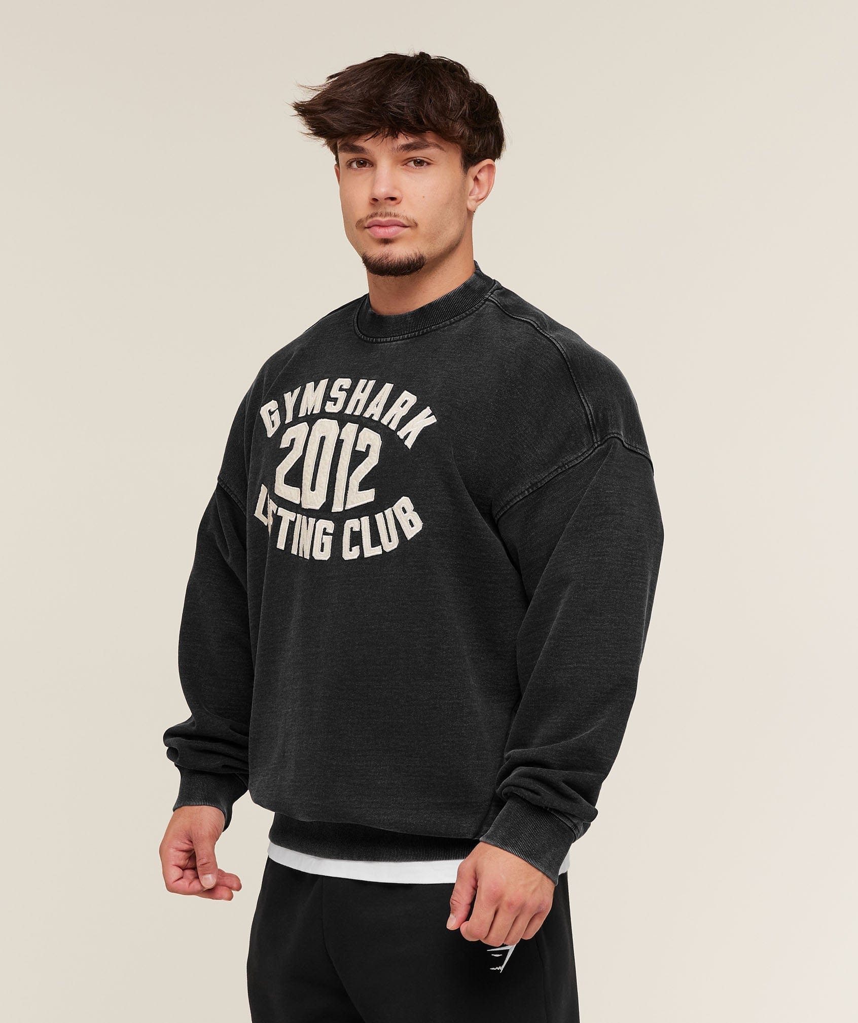 Gymshark 2012 Lifting Club Crew - Black