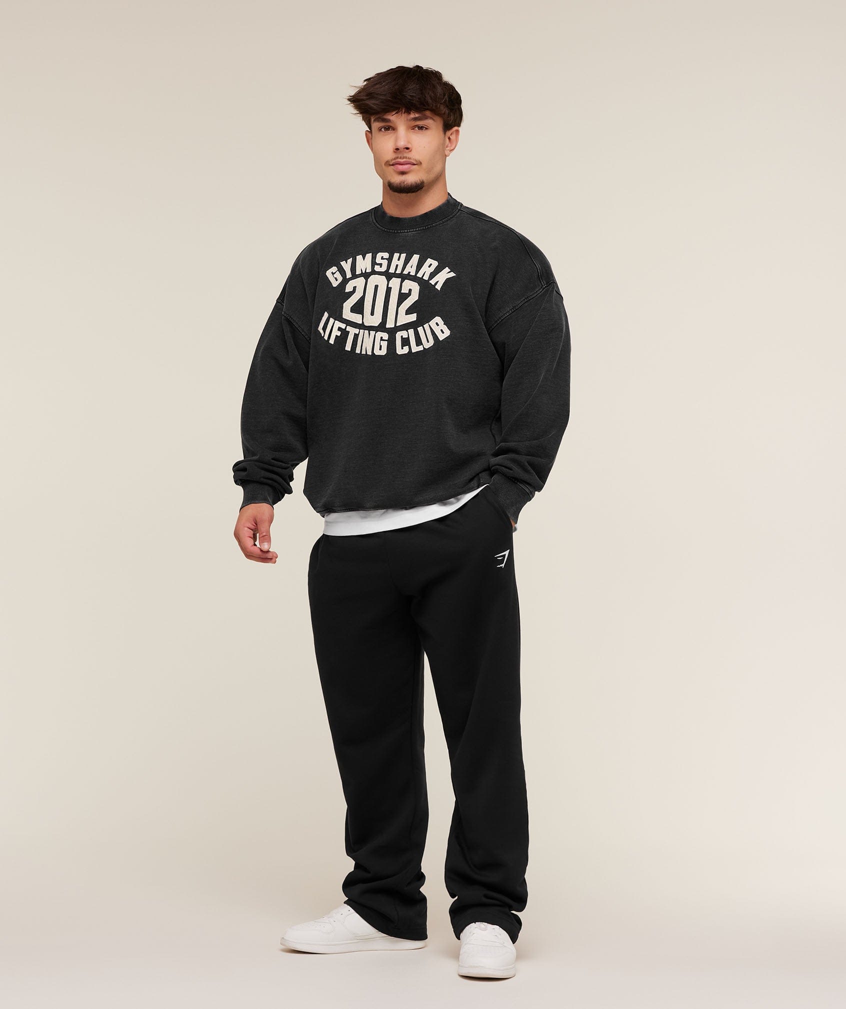 Gymshark 2012 Lifting Club Crew - Black
