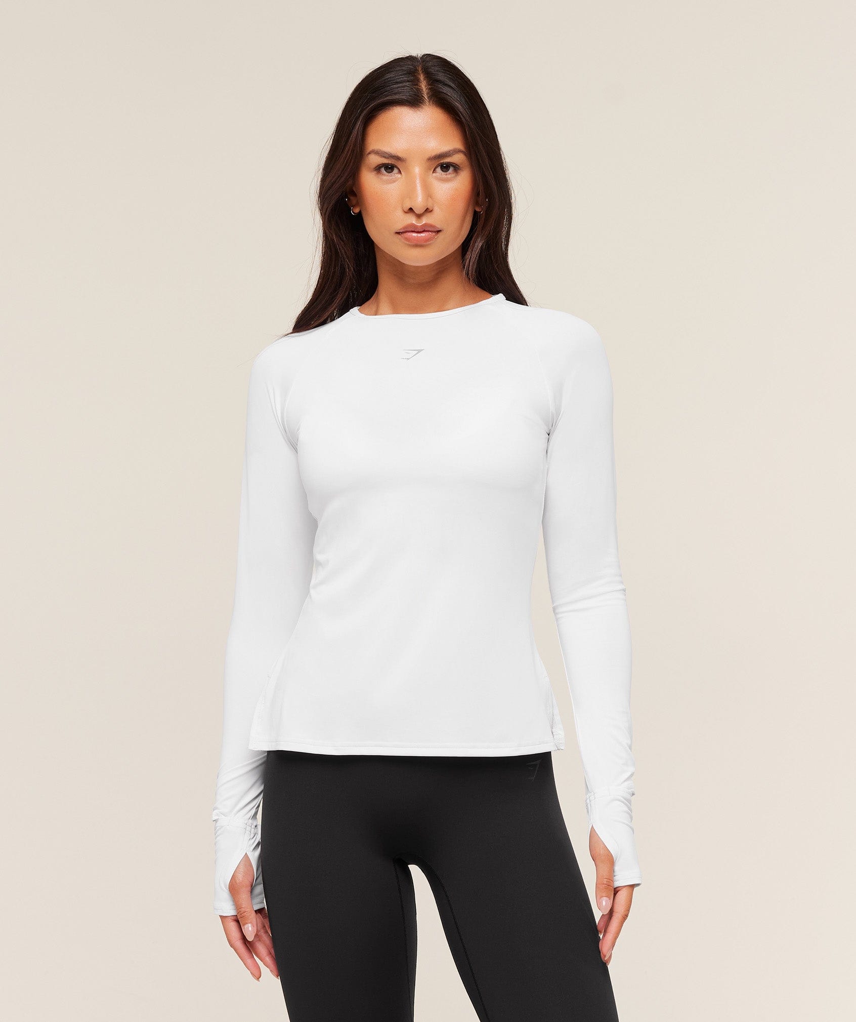 Gymshark Running Long Sleeve Top - White
