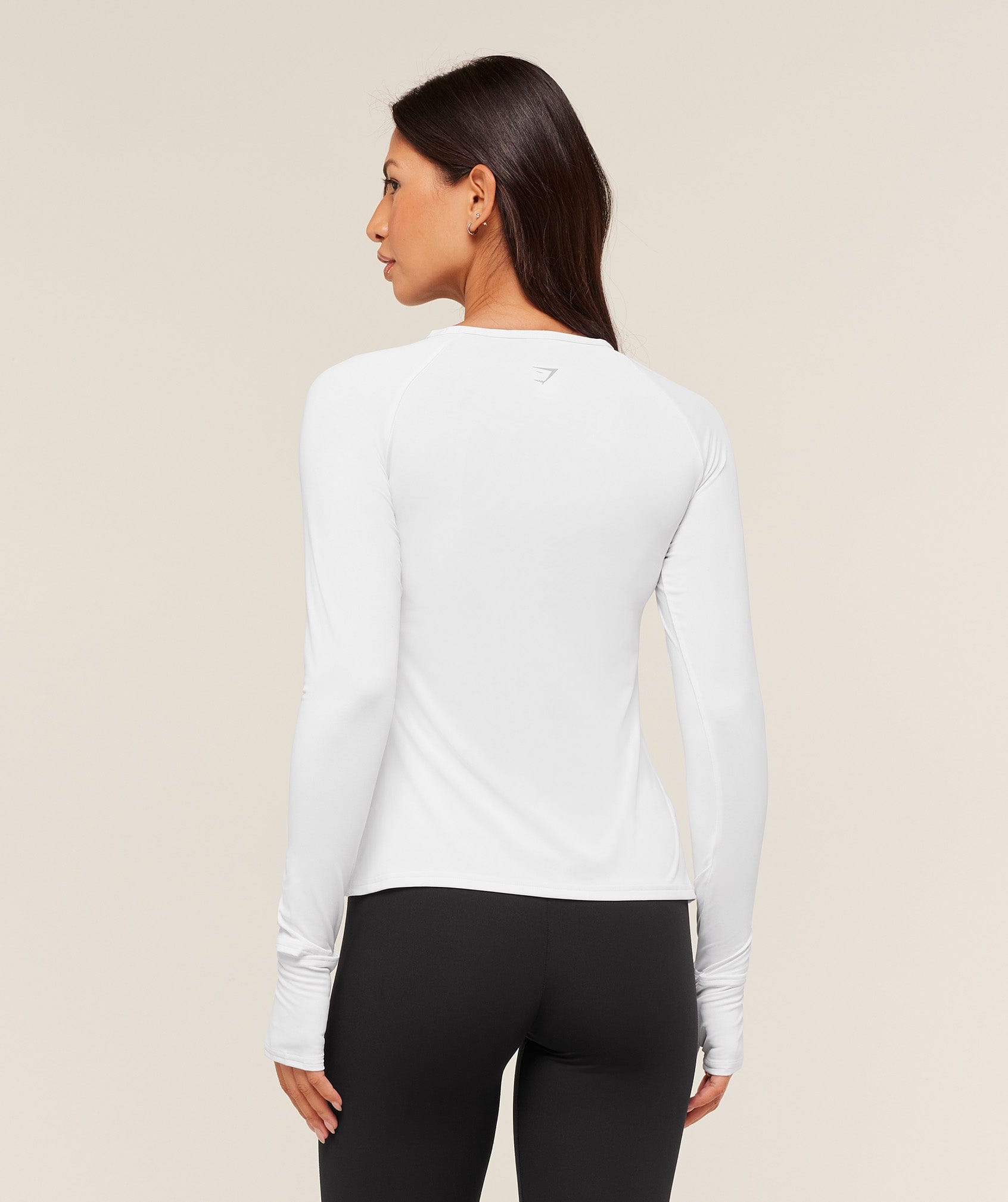 Gymshark Running Long Sleeve Top - White