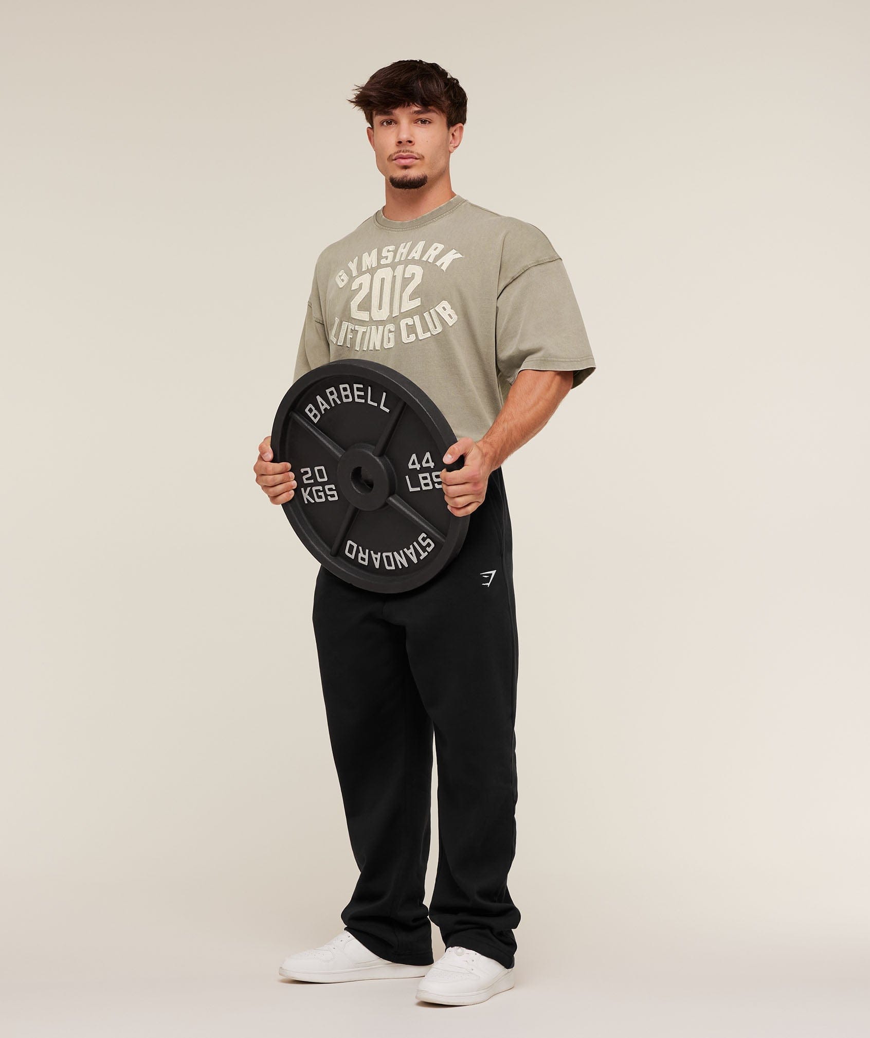 Gymshark 2012 Lifting Club T-Shirt - Linen Brown