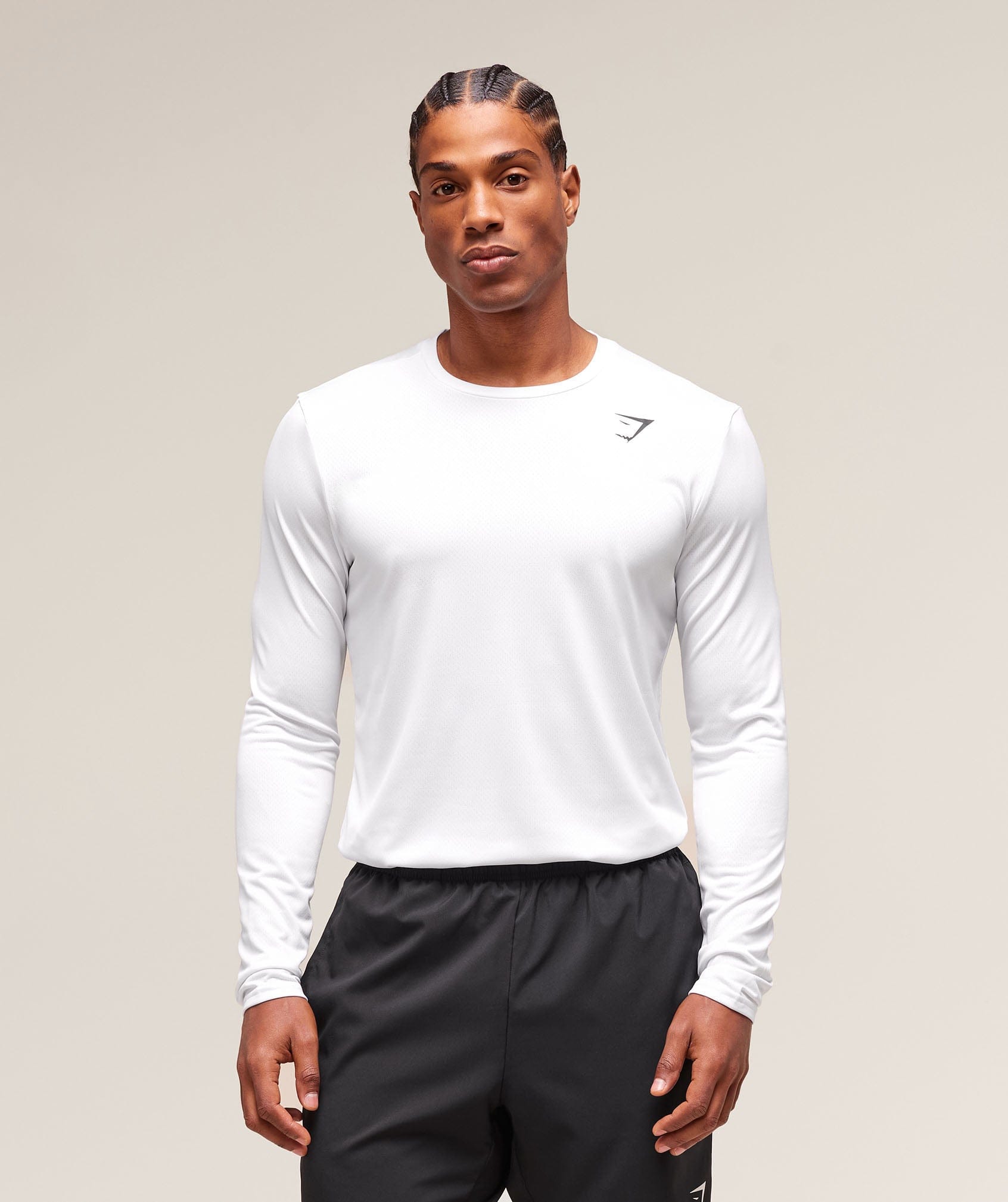 Gymshark Arrival Long Sleeve T-Shirt - White