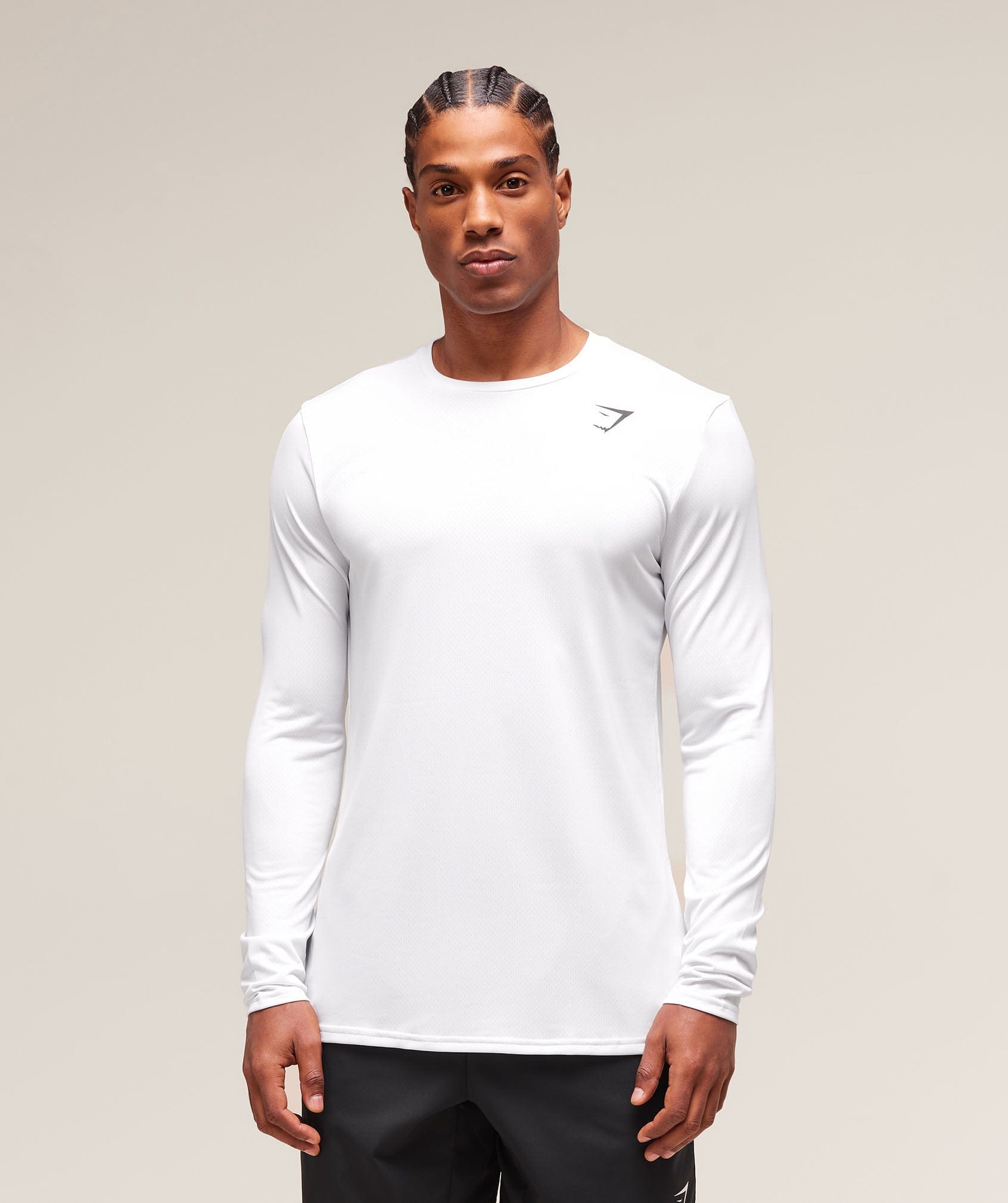 Gymshark Arrival Long Sleeve T-Shirt - White