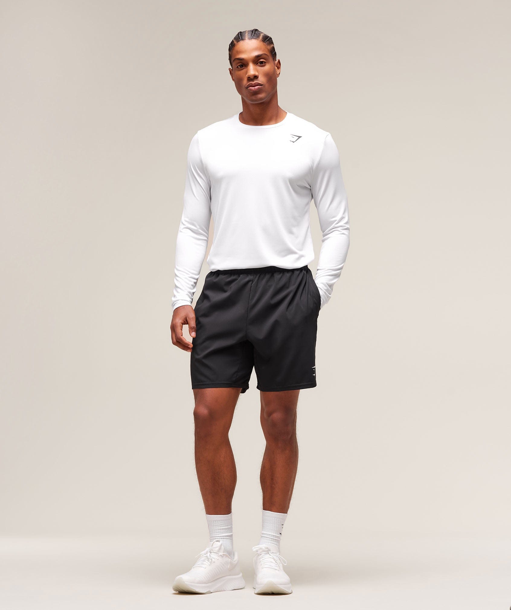 Gymshark Arrival Long Sleeve T-Shirt - White