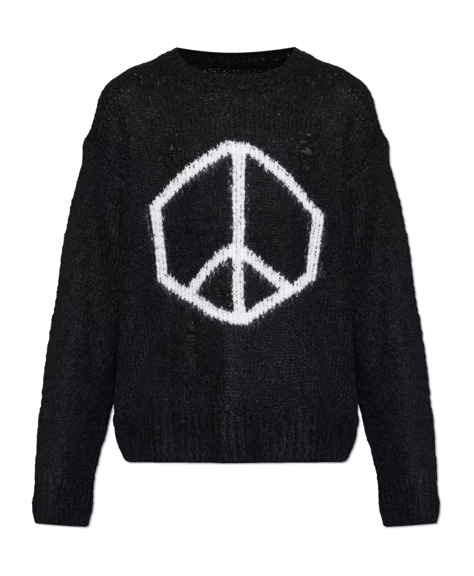 AllSaints Message Oversized Wool Sweater