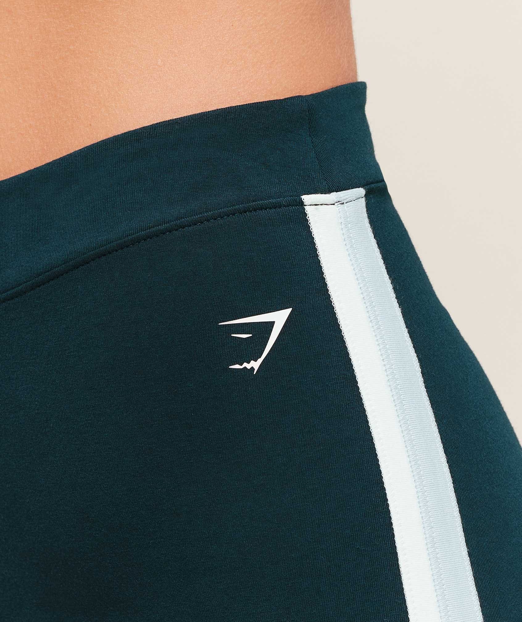 Gymshark Piping Wide Leg Pant - Deep Petrol Blue/Smoke Blue/Soft White