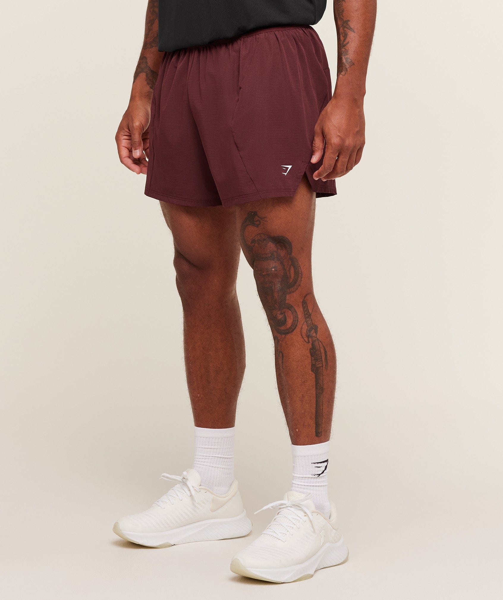 Gymshark Running 5" Shorts - Rich Maroon