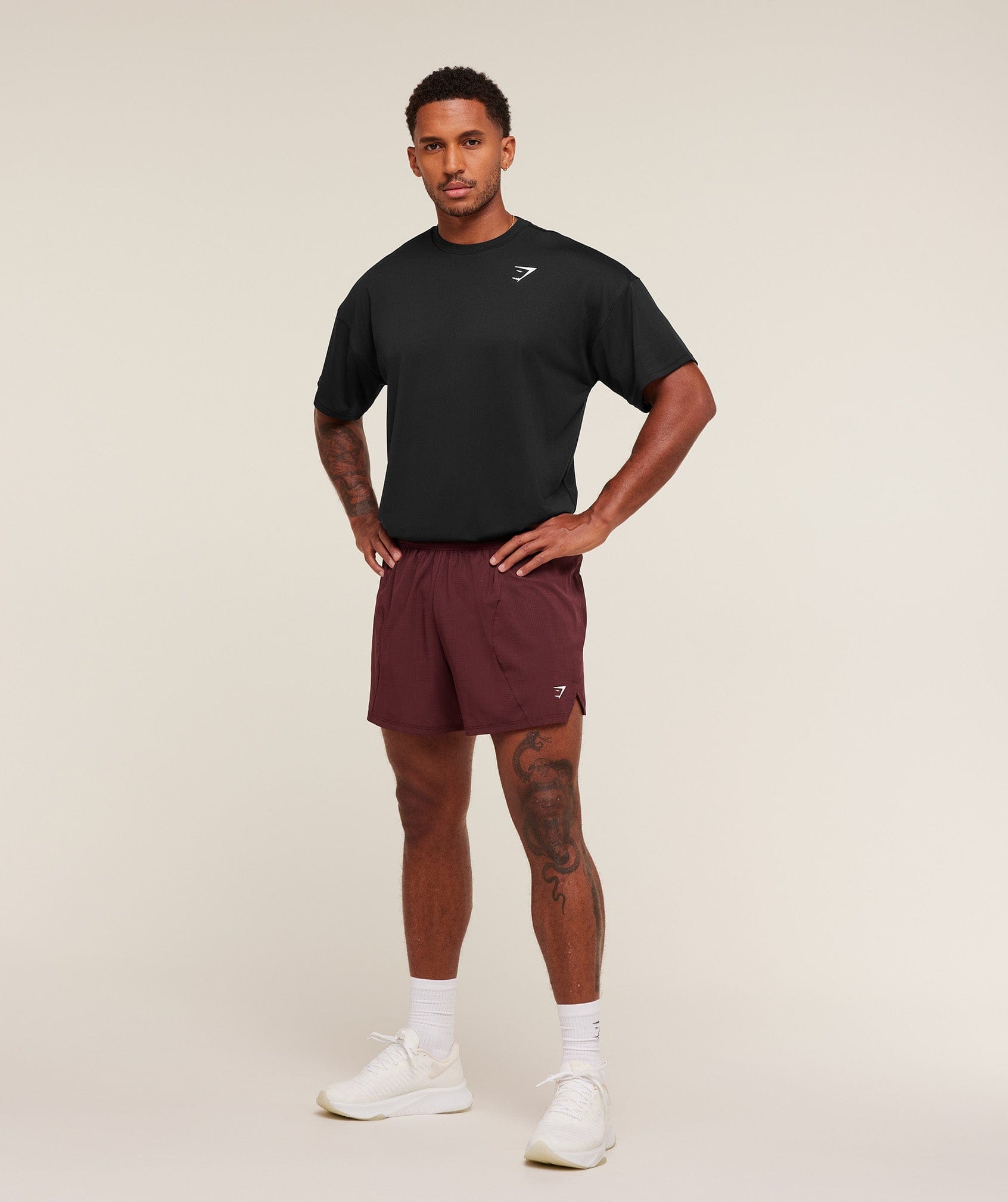 Gymshark Running 5" Shorts - Rich Maroon