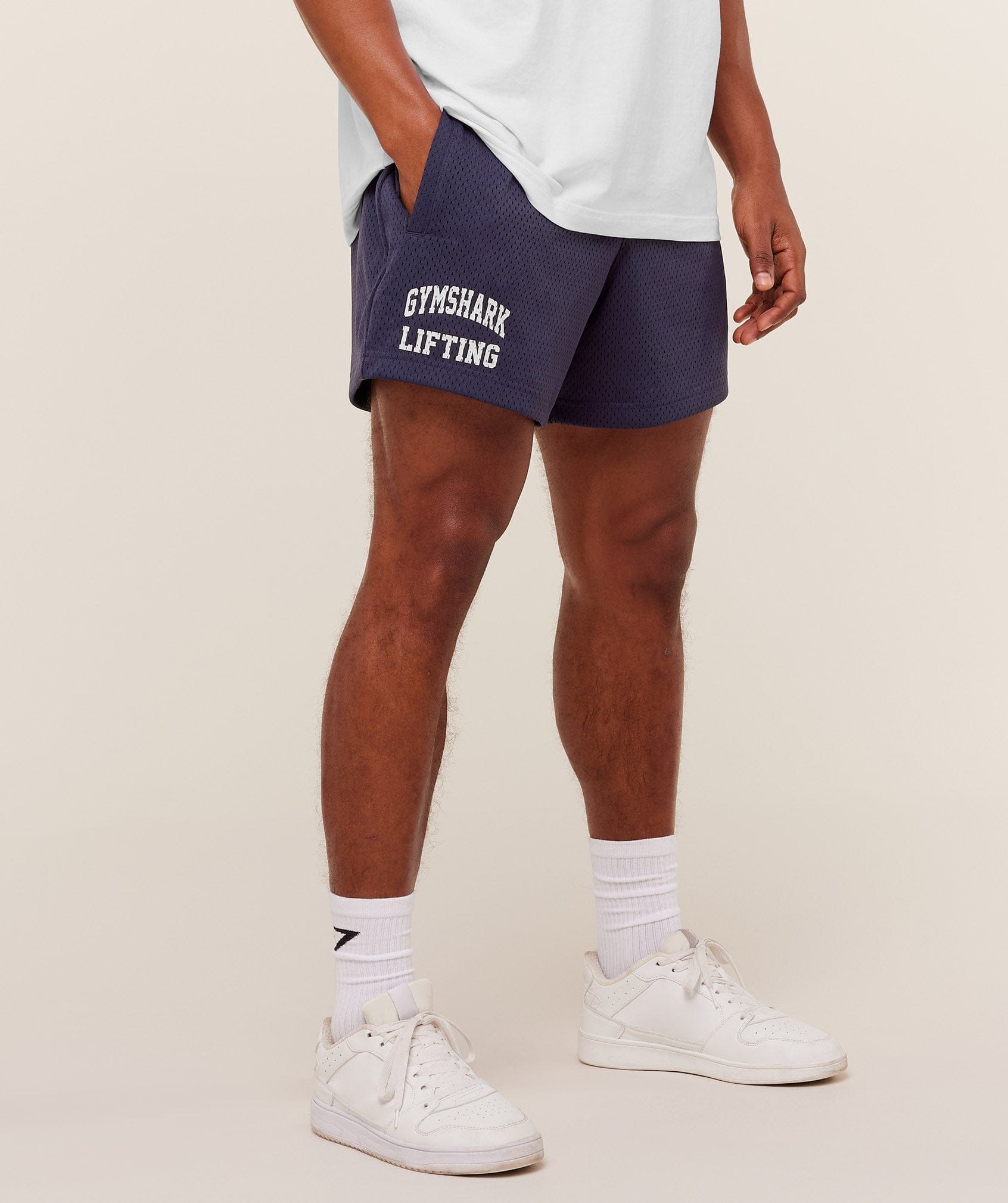 Gymshark Lifting Mesh 5" Shorts - Midnight Purple