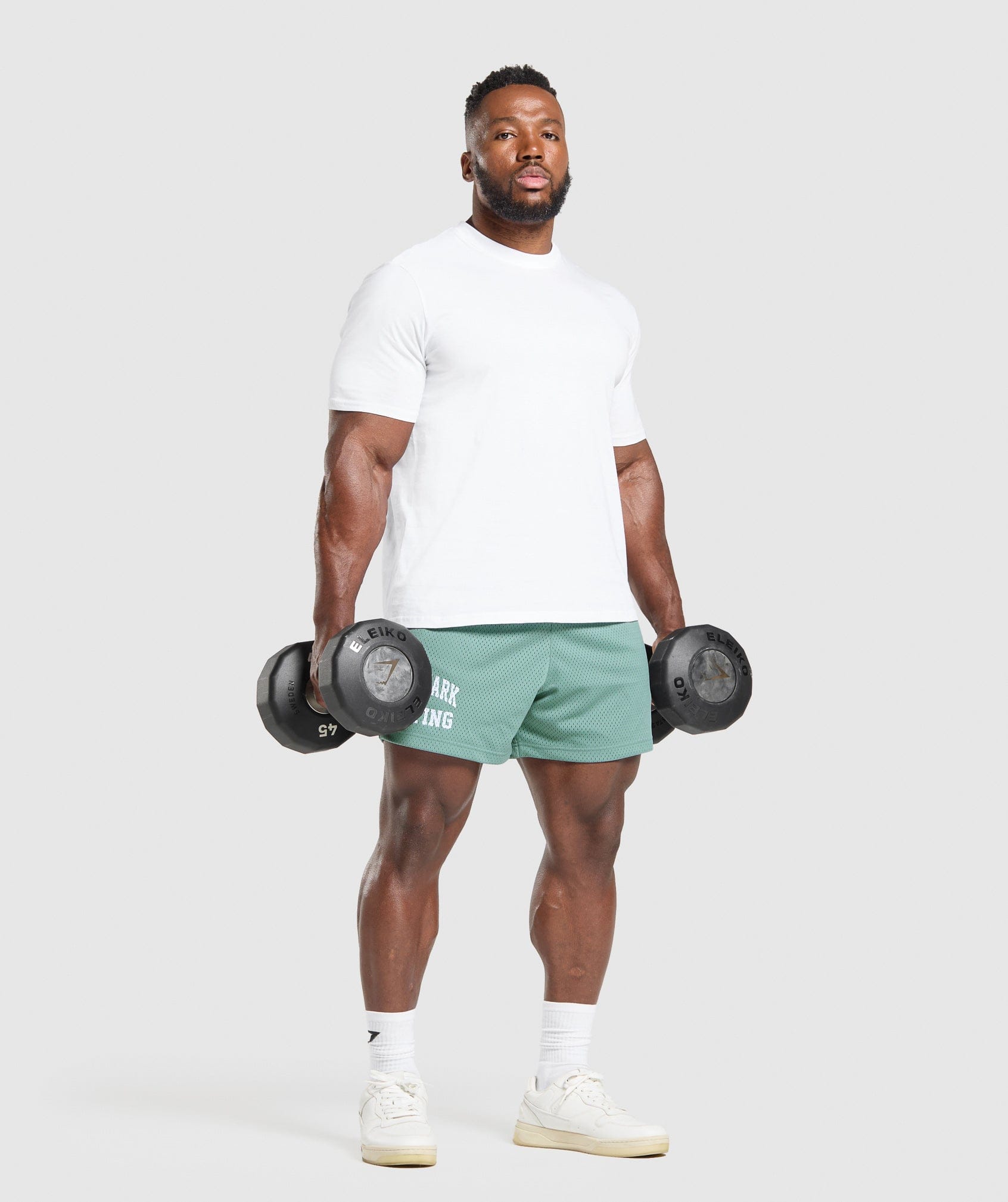 Gymshark Lifting Mesh 5" Shorts - Celeste Blue
