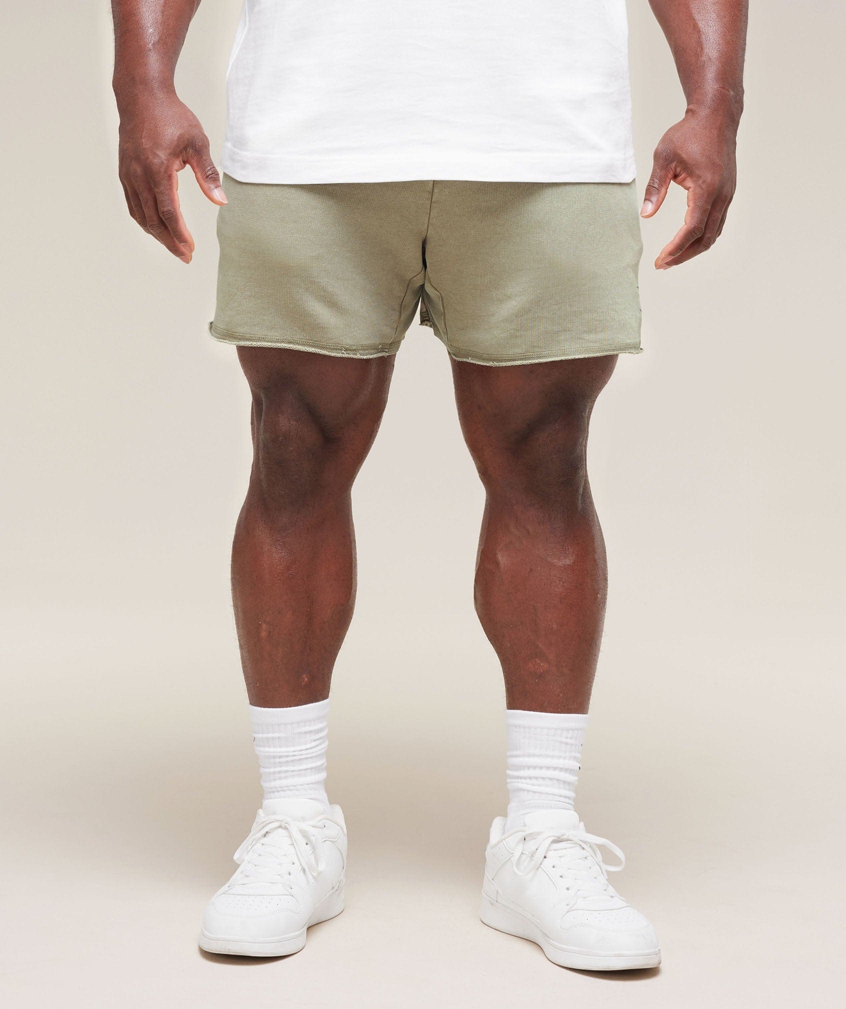 Gymshark Heritage 5" Shorts - Stone Grey