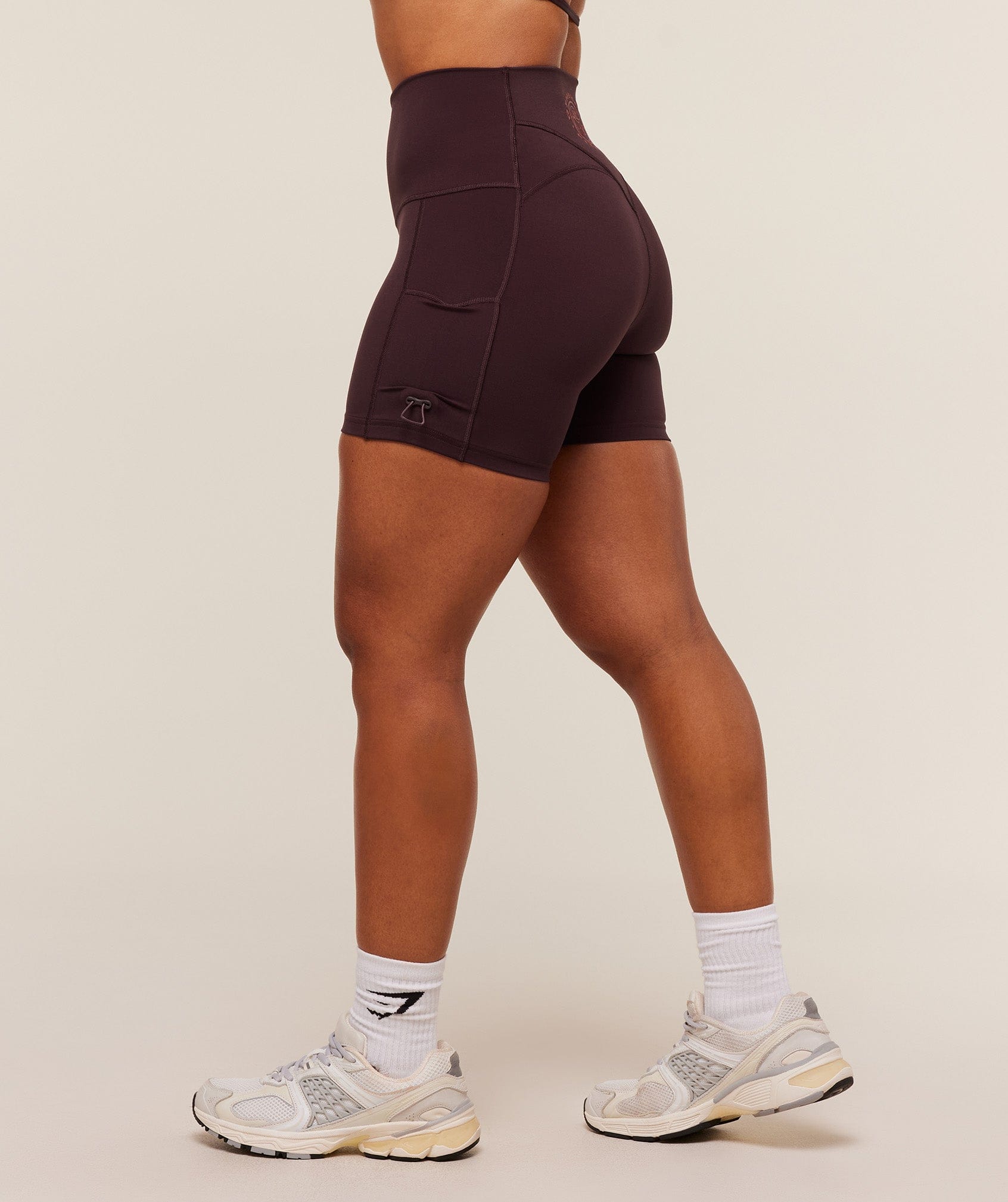Gymshark Legacy Logo Tight Shorts - Cherry Purple
