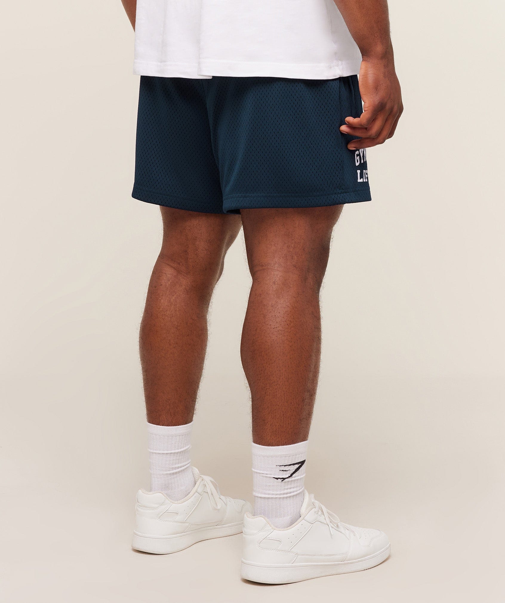 Gymshark Lifting Mesh 5" Shorts - Navy