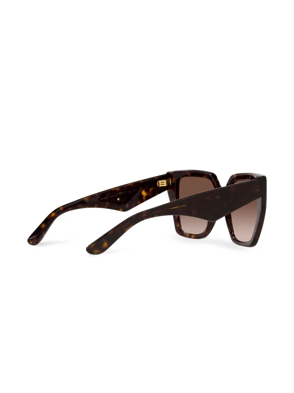 tortoiseshell logo-plaque arm sunglasses