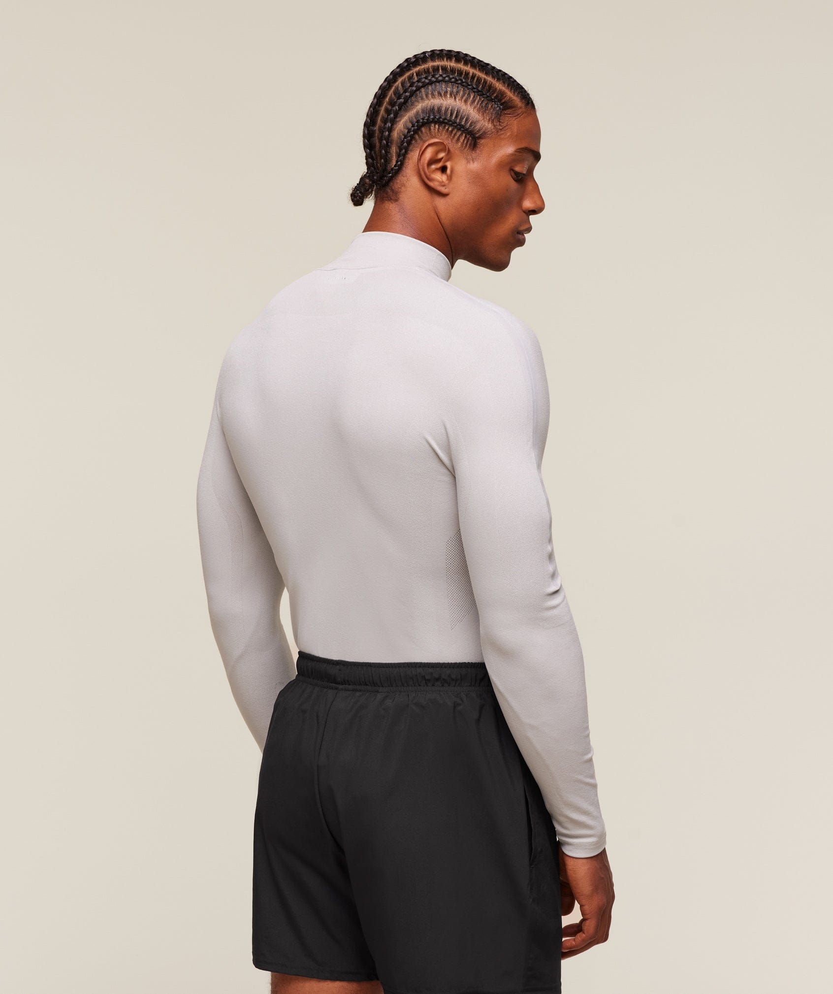 Gymshark everywear Warp Knit 1/4 Zip - Tame Grey