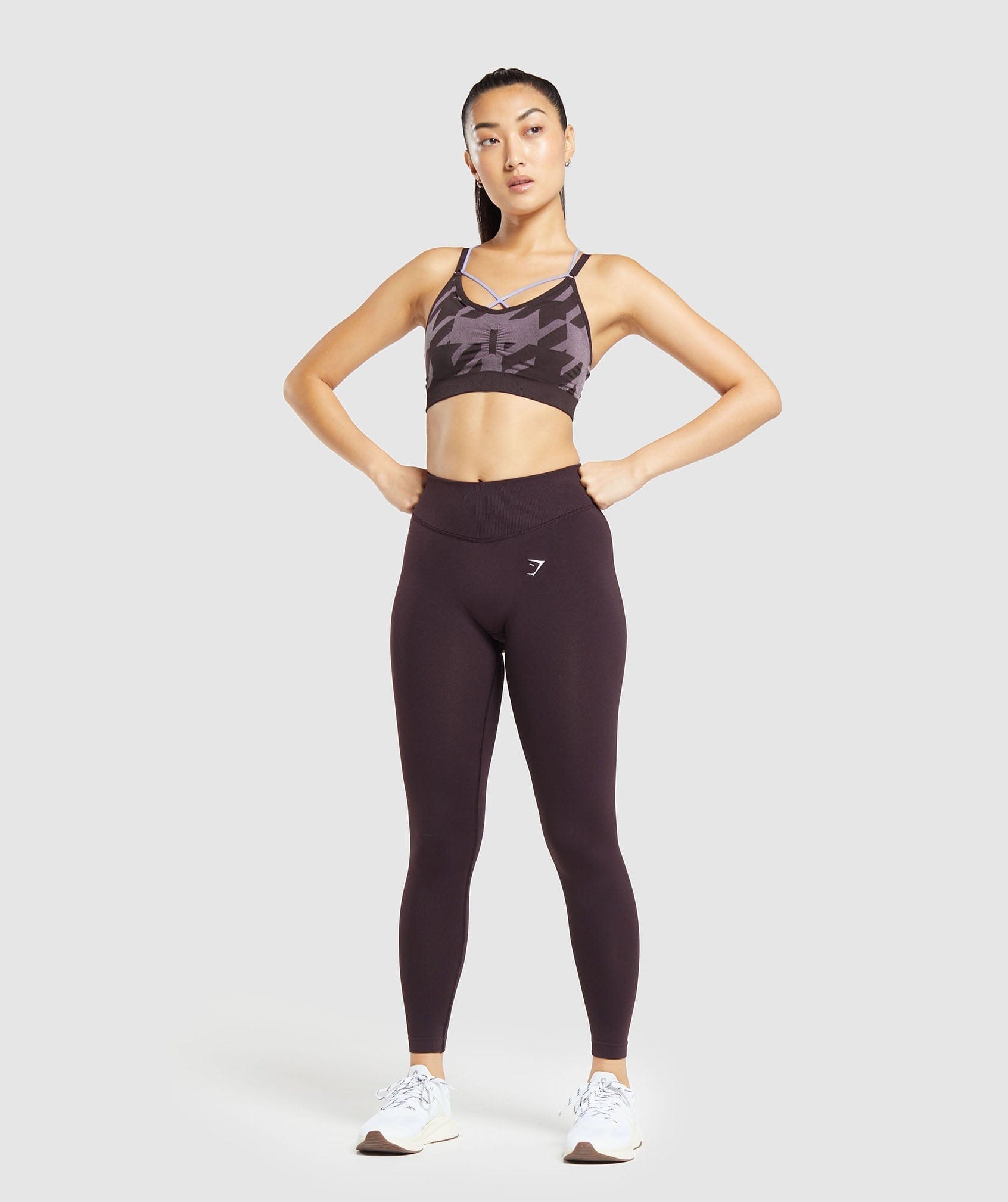 Gymshark Apex Limit Seamless Leggings - Plum Brown DNU