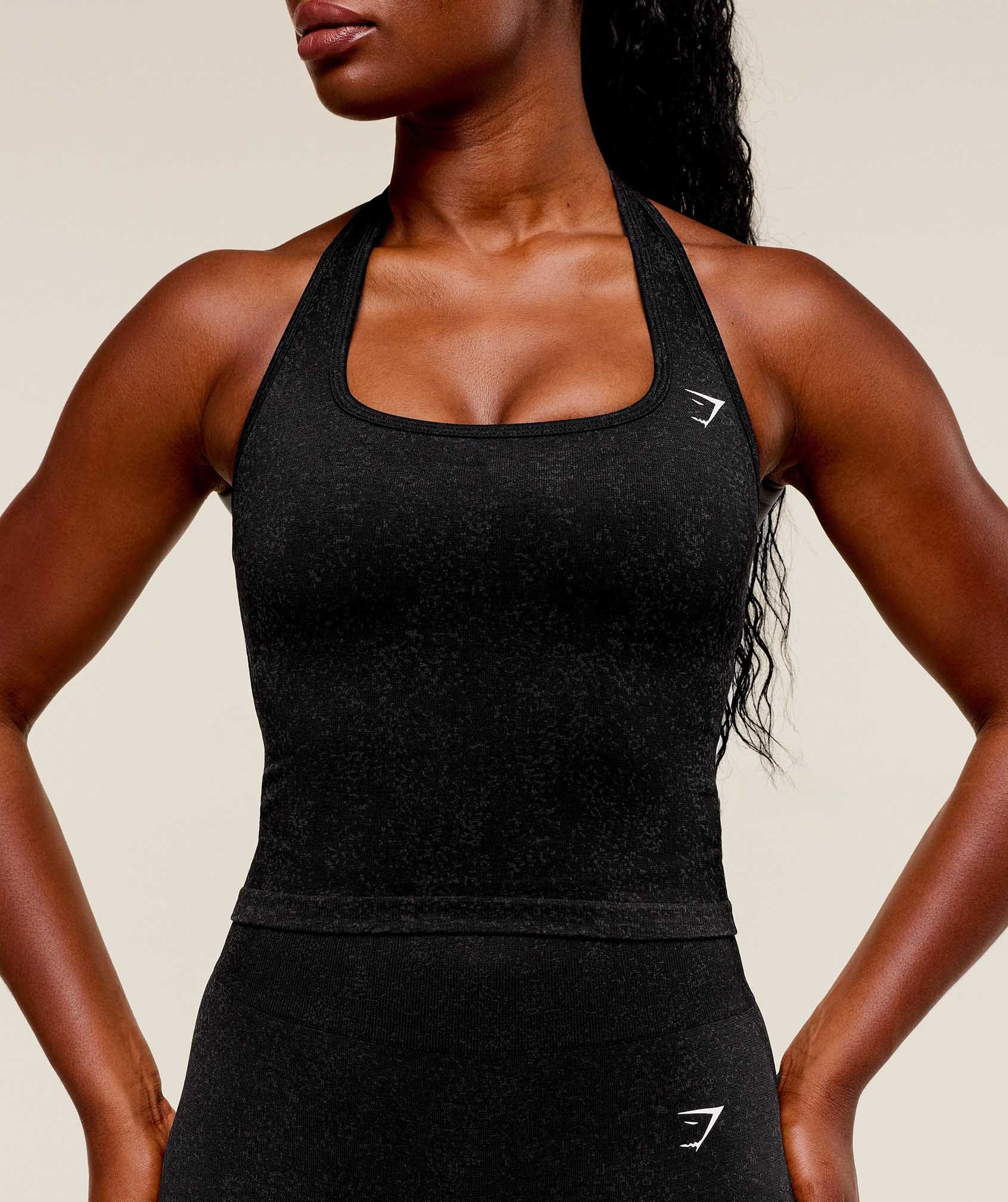 Gymshark Adapt Fleck x Whitney Tank With Shelf - Black