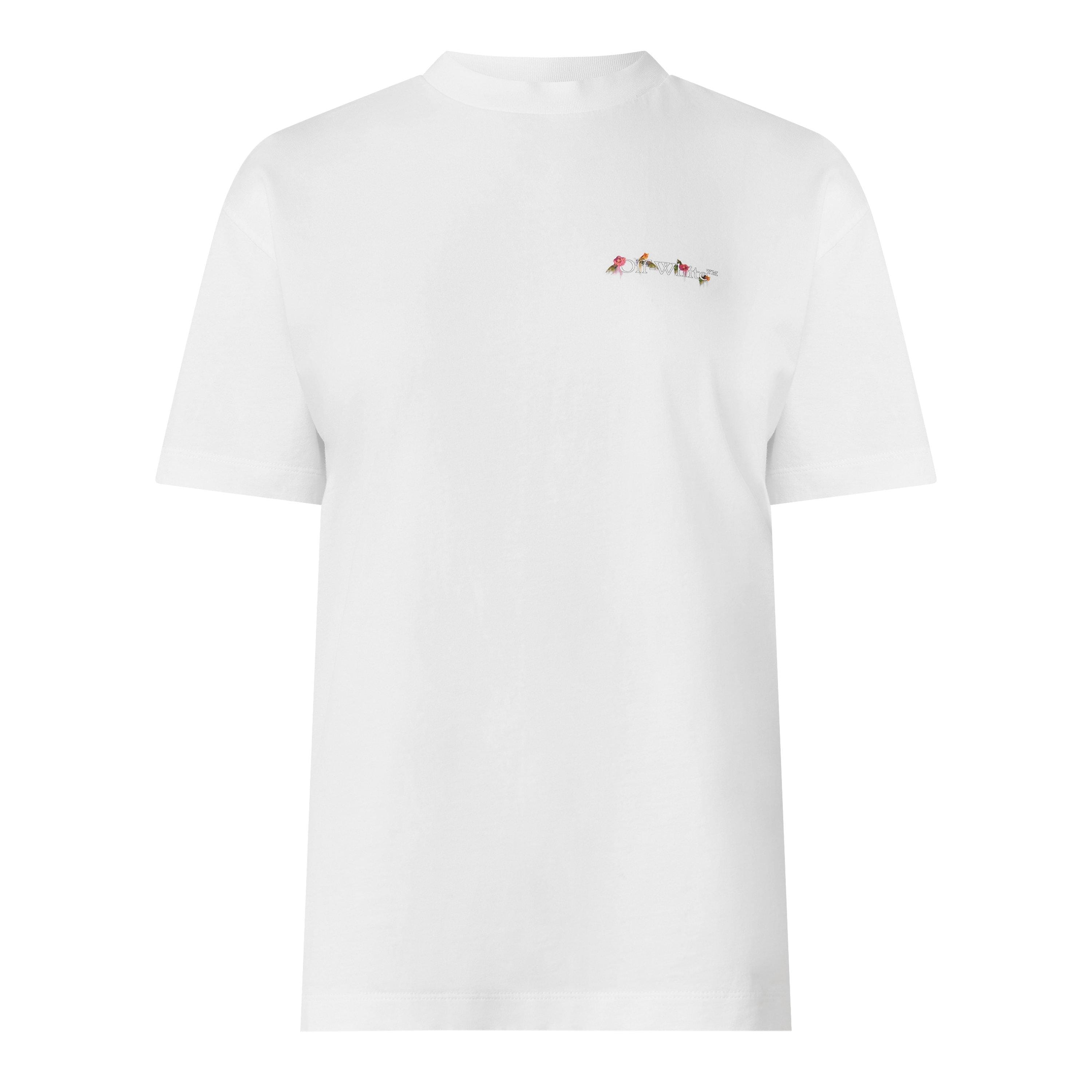 Off Chine Flwr T-Shirt Ld63