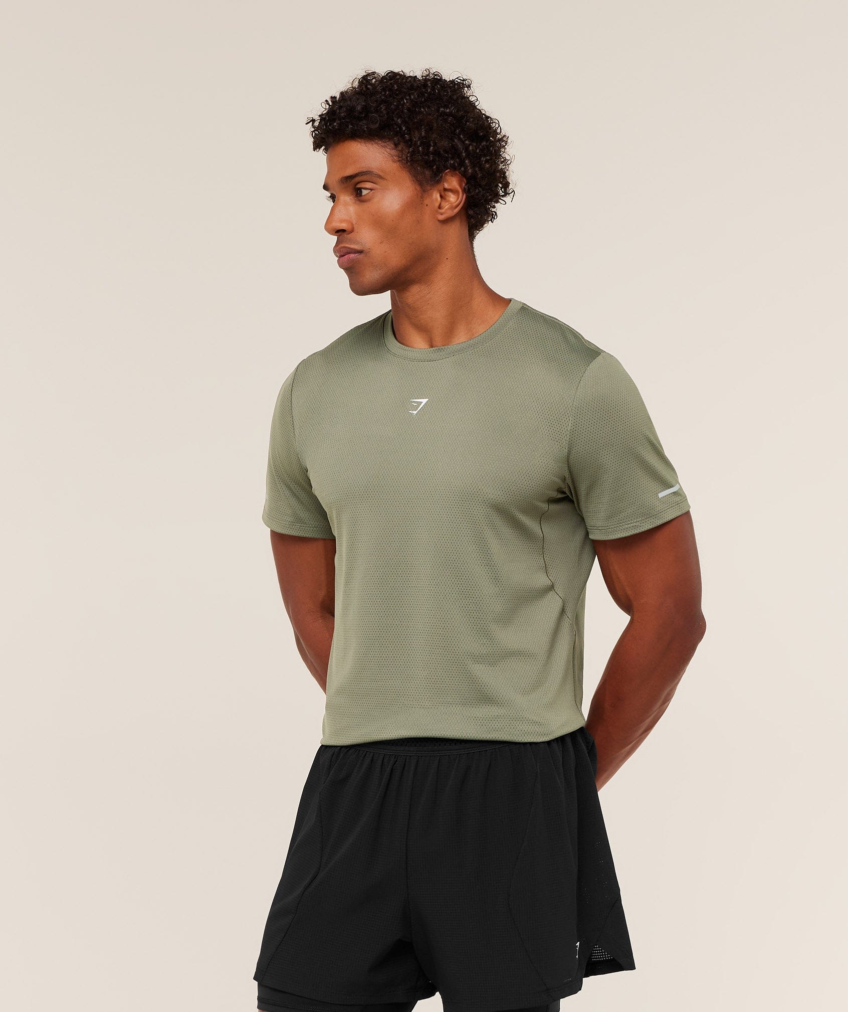 Gymshark Running T-Shirt - Base Green