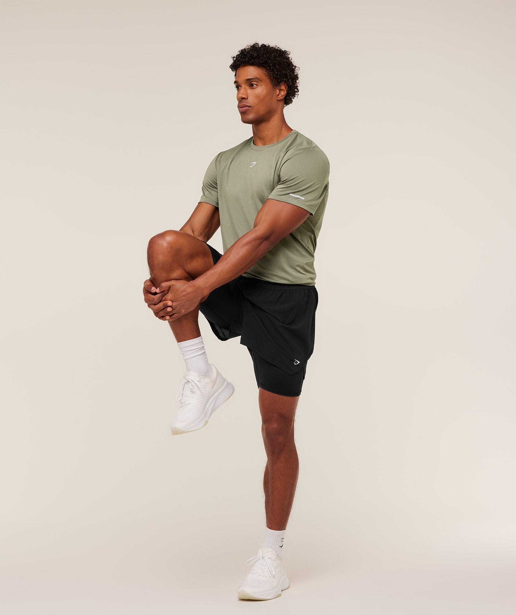 Gymshark Running T-Shirt - Base Green