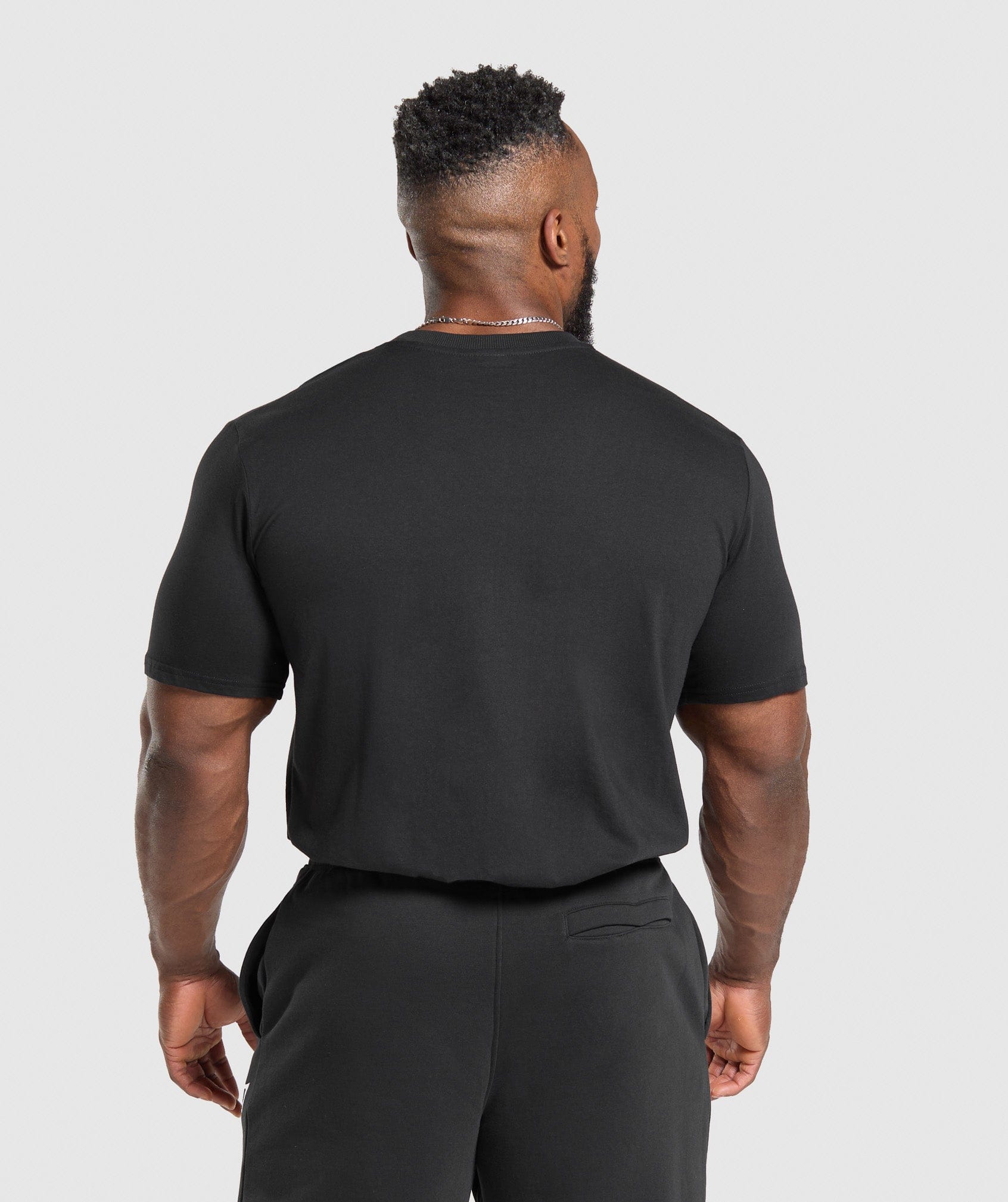 Gymshark T-Shirt 2 Pack - Black/Light Grey Marl