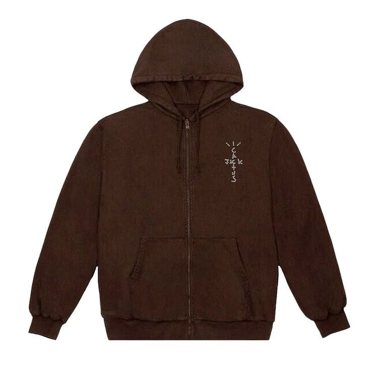 Cactus Jack by Travis Scott YUP! Zip Hoodie Brown
