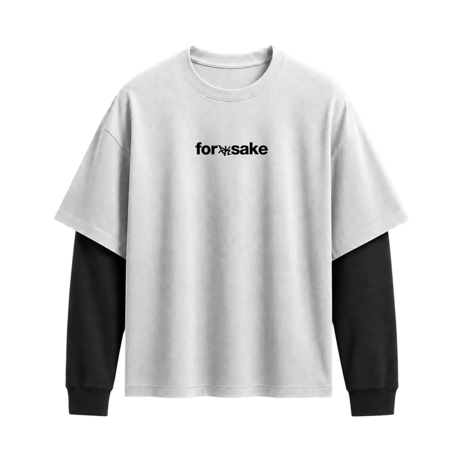Forfksake Common Sense Double Layered T-Shirt White